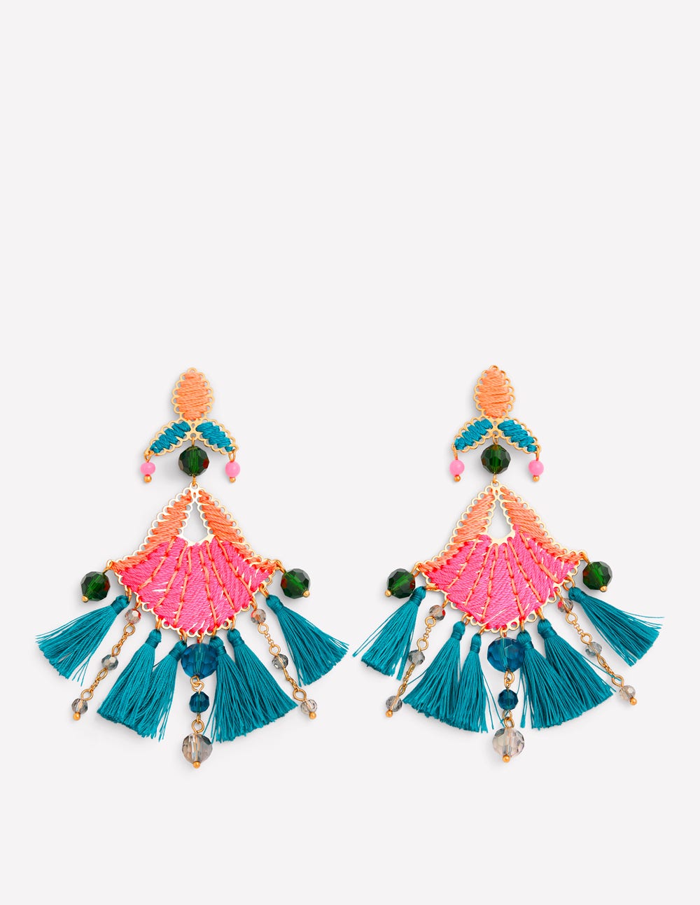 Mega Motif Earrings-Multi - Image 1
