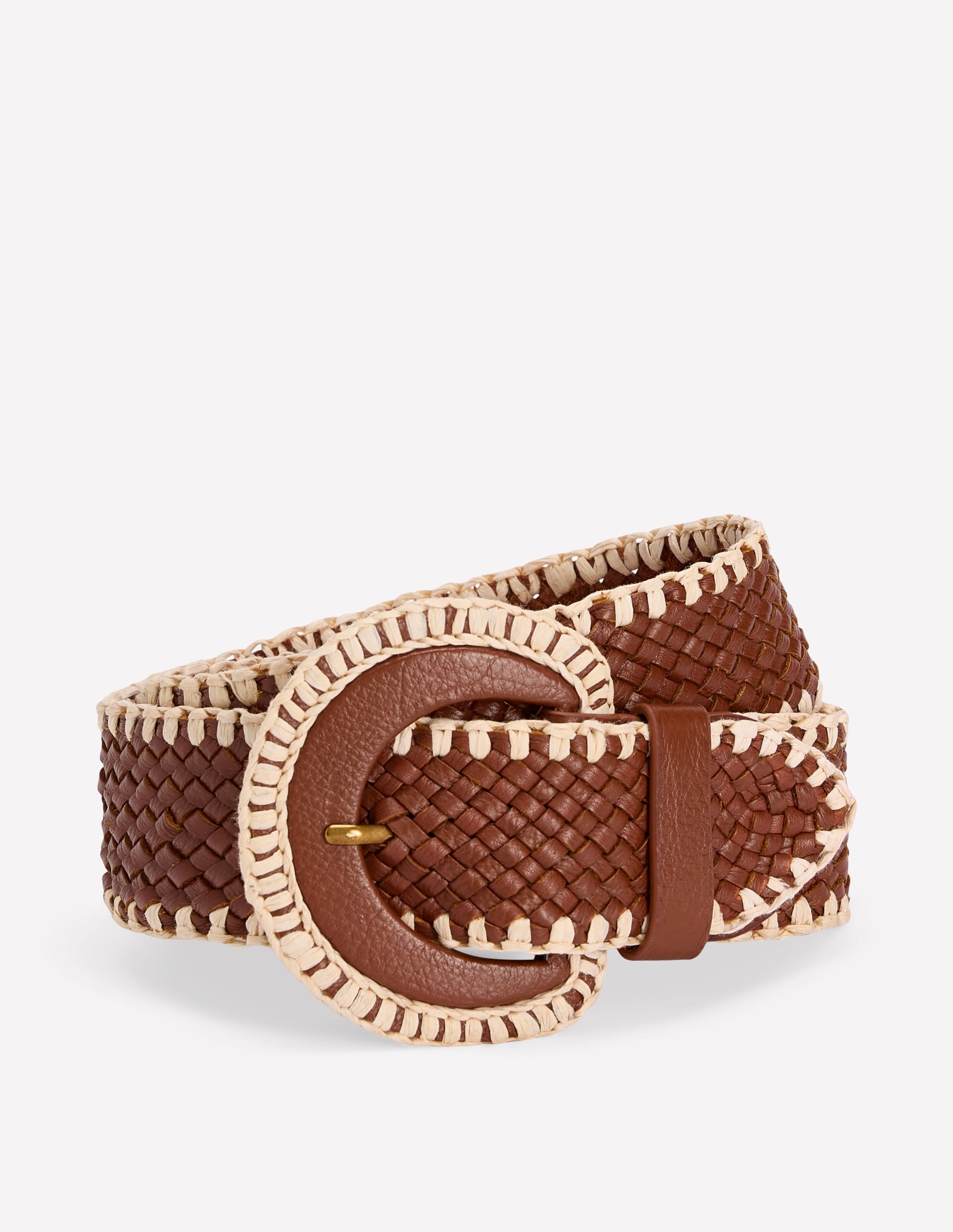 Woven Stitch Belt-Tan - Image 1