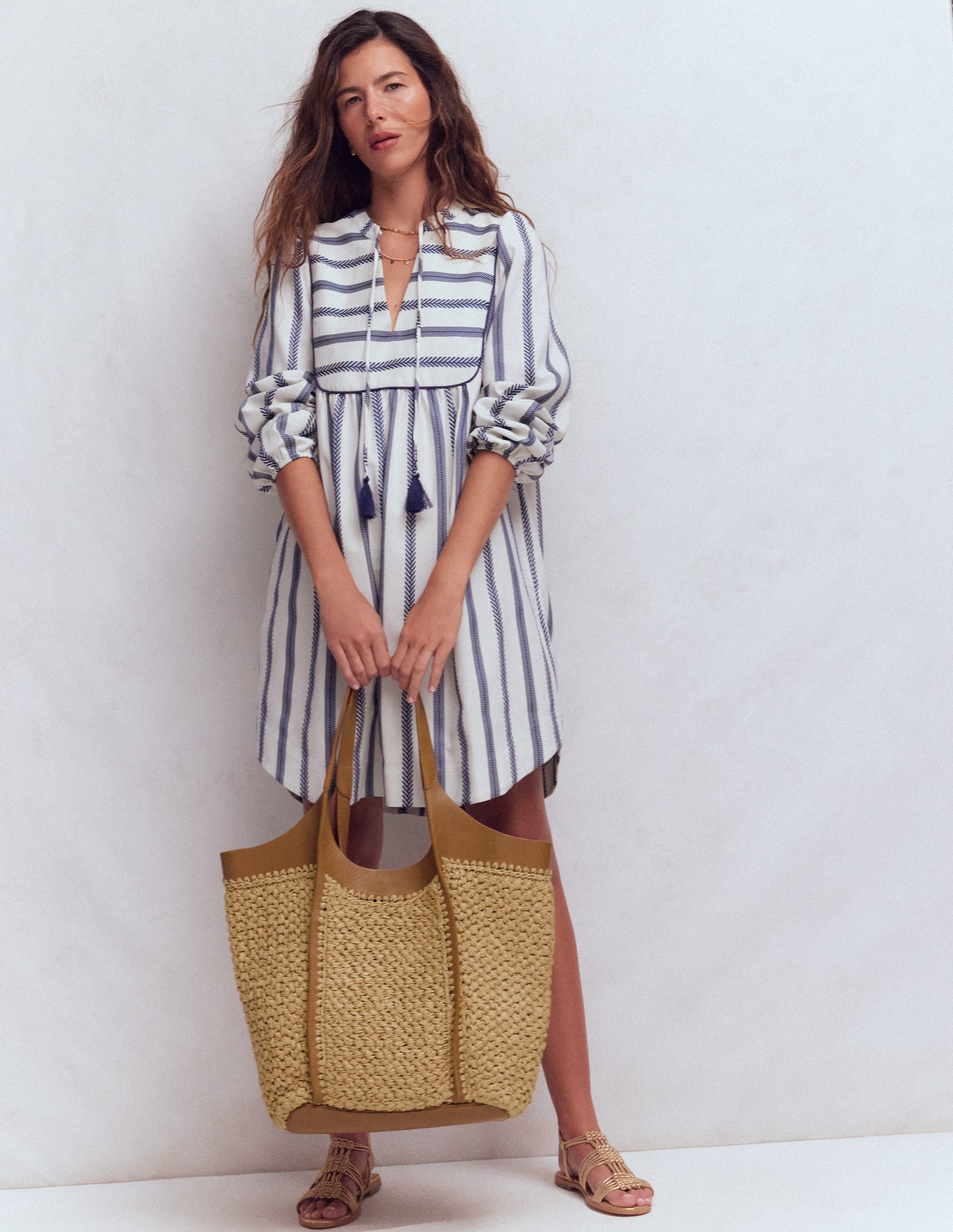 Straw Tote-Natural Raffia - Image 3