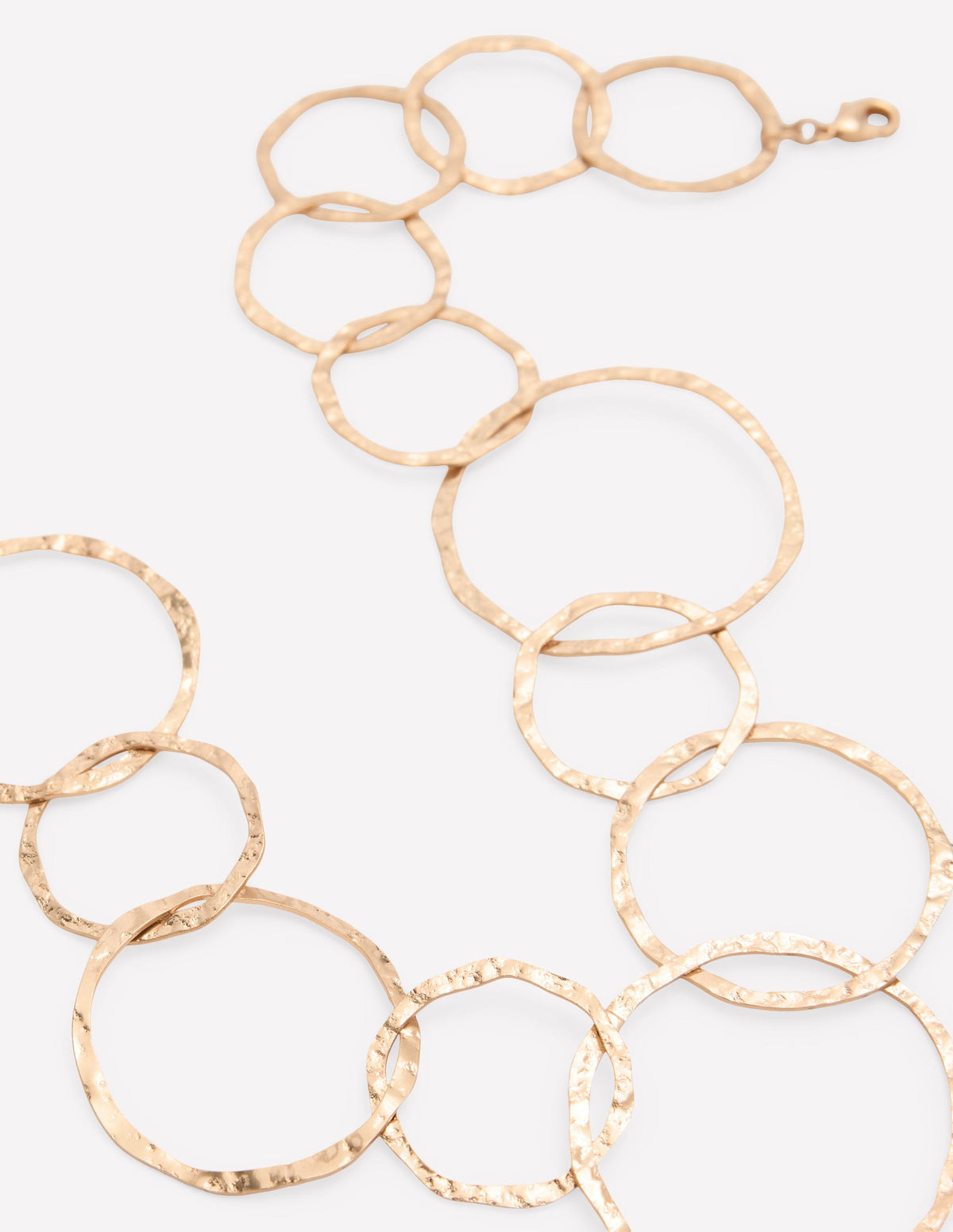 Statement Circle Necklace-Gold Colour - Image 4