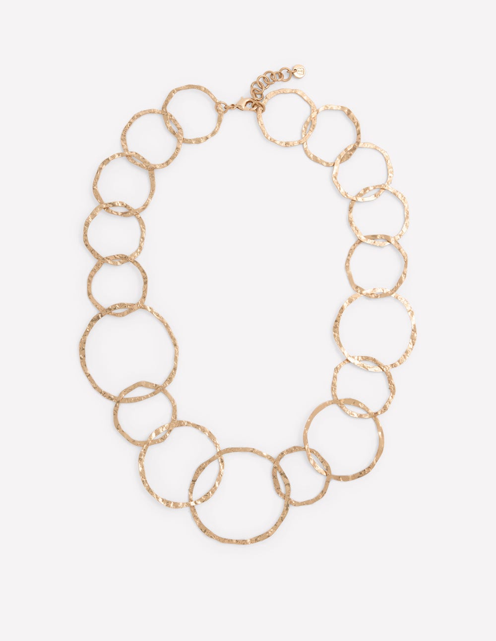 Statement Circle Necklace-Gold Colour