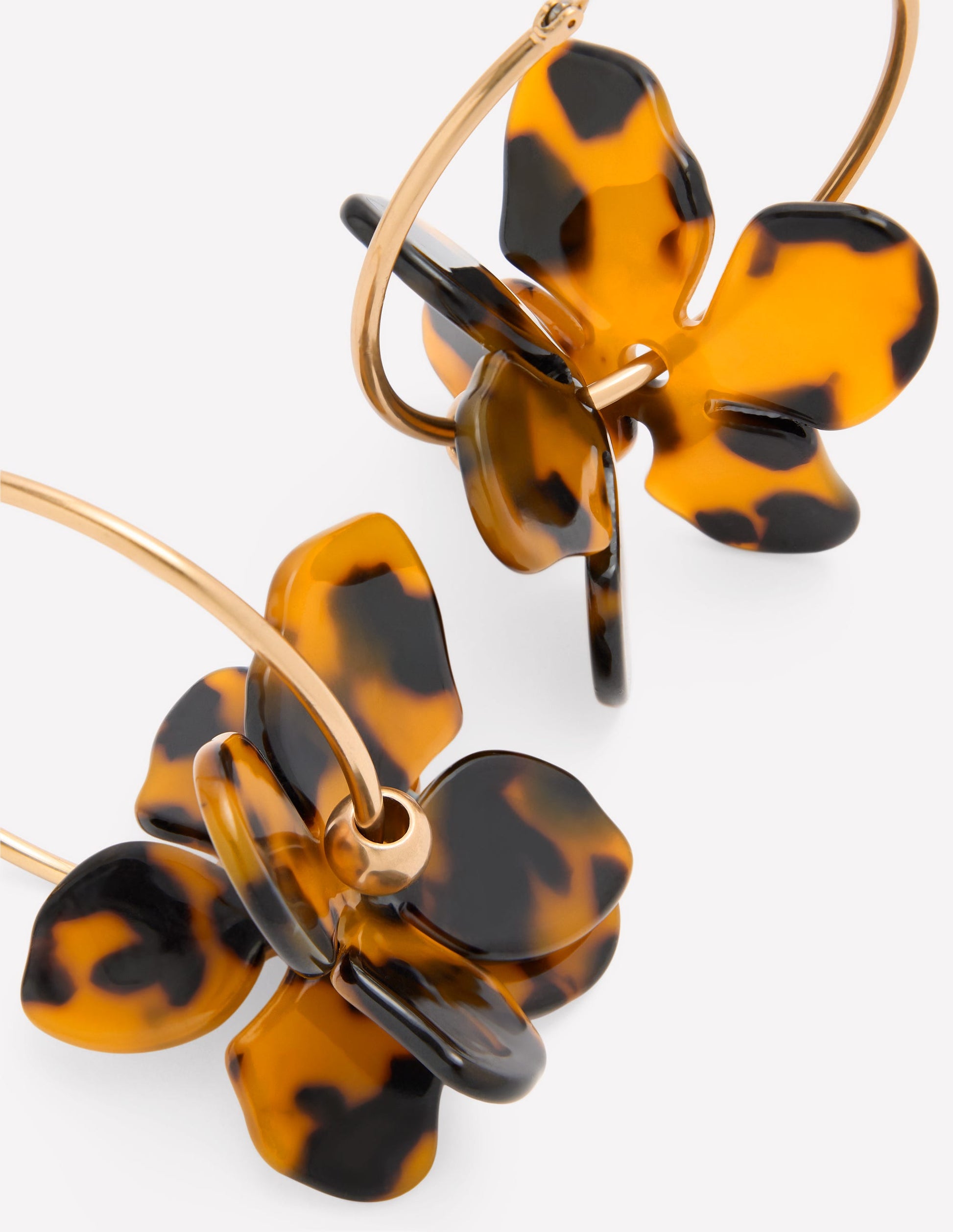 Resin Flower Hoops-Brown Tort-4