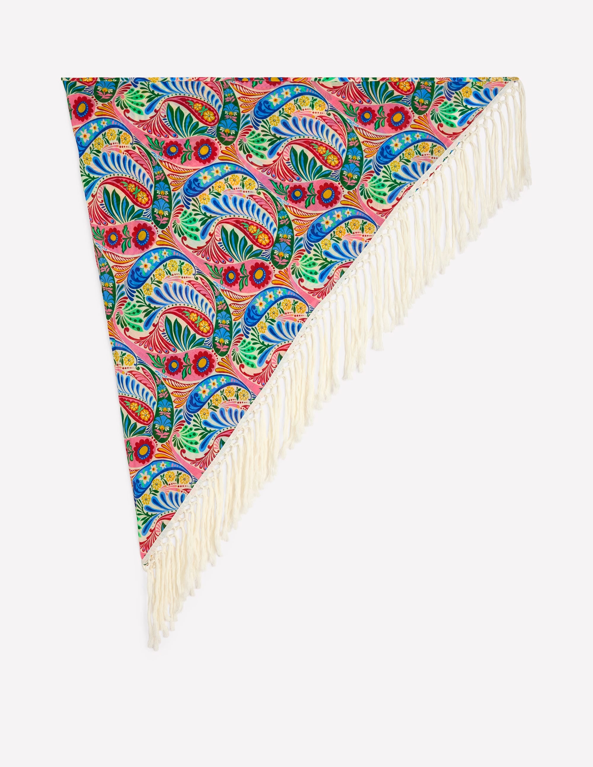 Tassel Sarong-Multi, Enchanted Paisley - Image 5