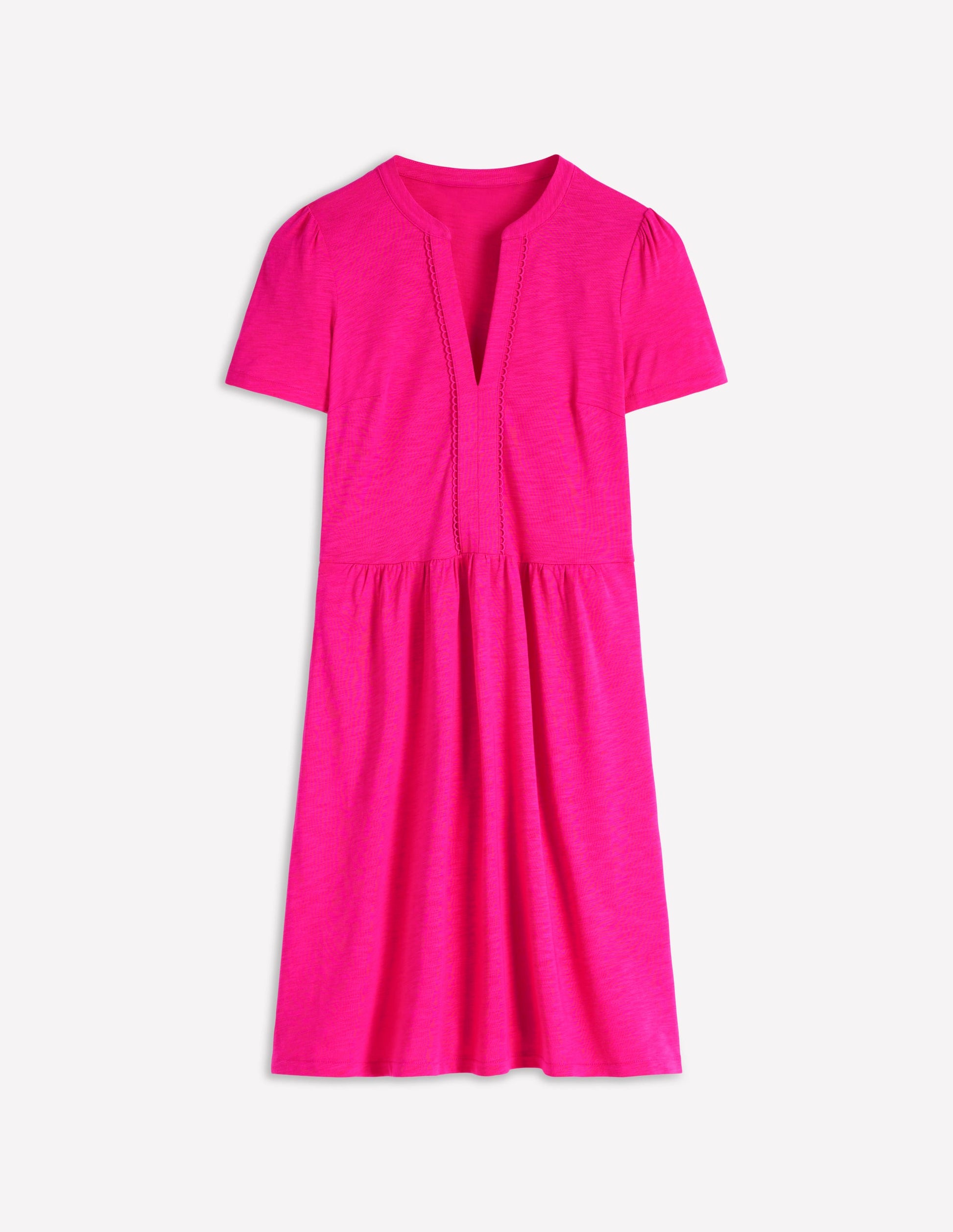 Naomi Short Jersey Dress-Pink Peony-6