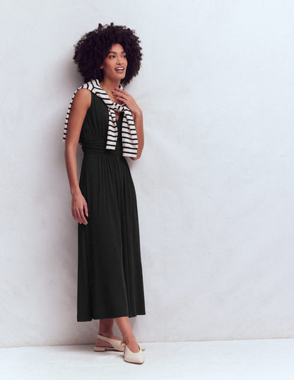Elodie Jersey Maxi Dress-Black-6