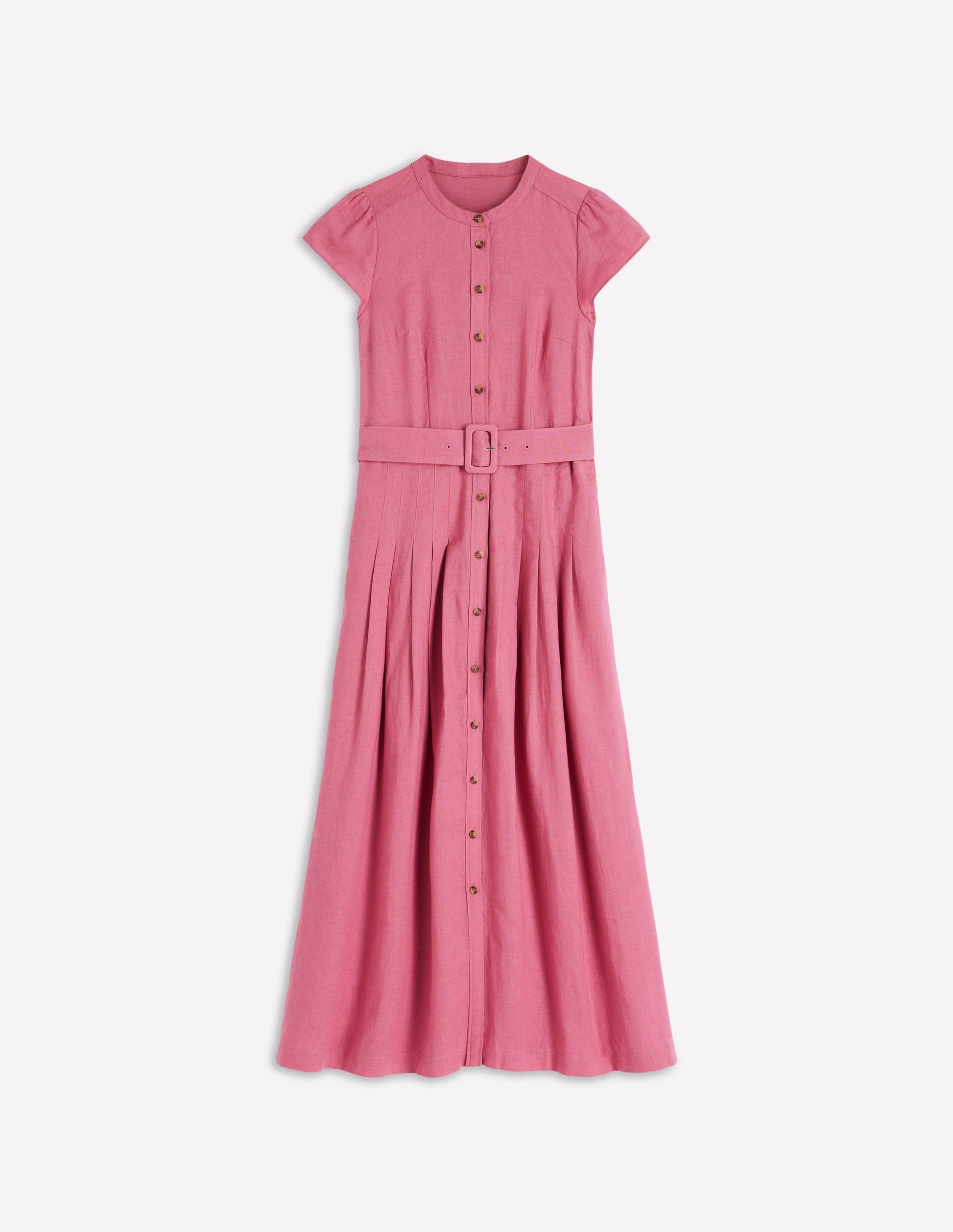 Arabella Linen Blend Dress-Pink Heather-7