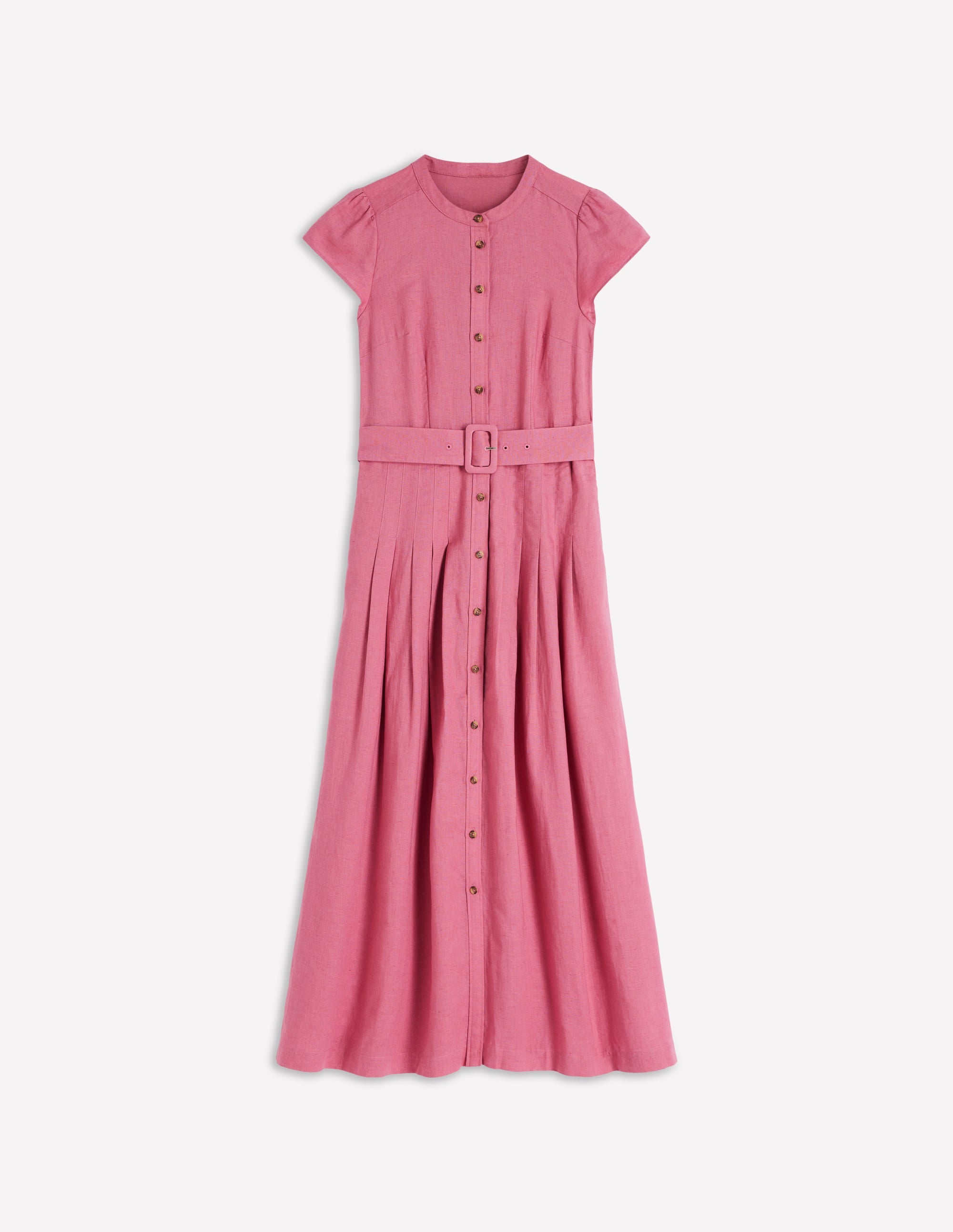 Arabella Linen Blend Dress-Pink Heather - Image 7