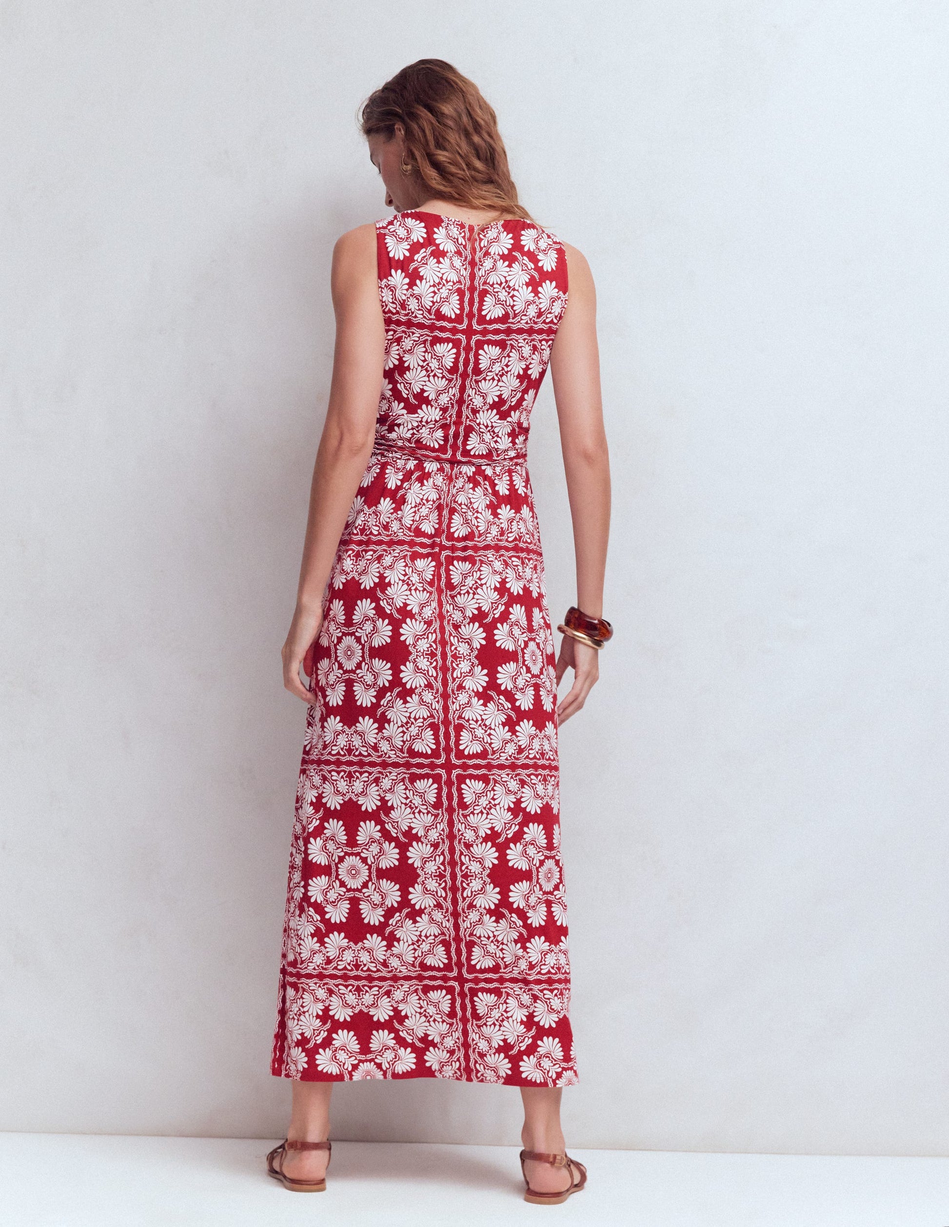 Antonia Jersey Maxi Dress-Rich Chestnut, Botanical Charm-4