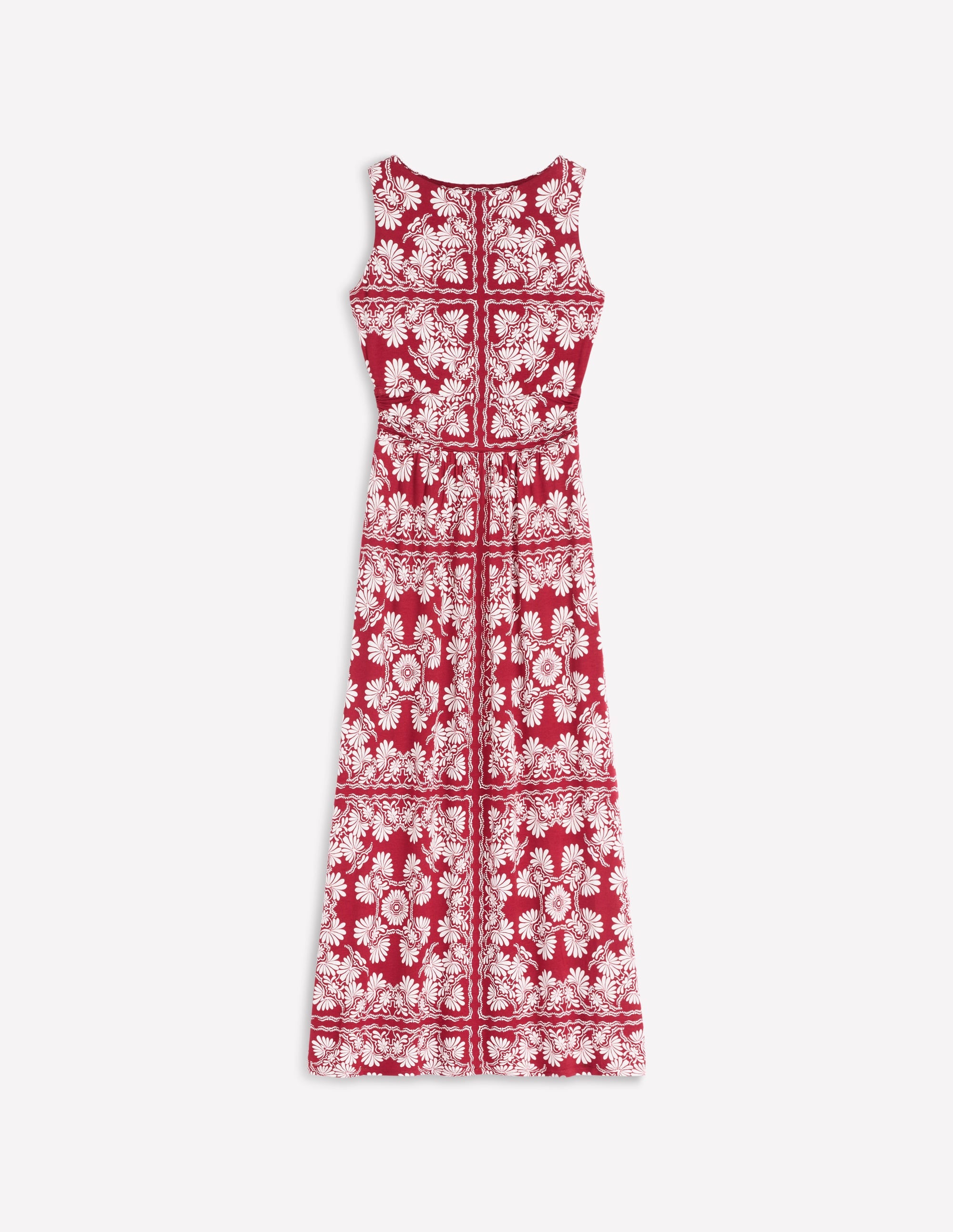 Antonia Jersey Maxi Dress-Rich Chestnut, Botanical Charm - Image 6