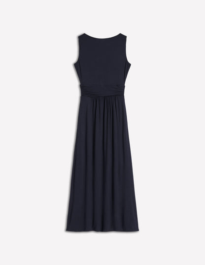 Antonia Jersey Maxi Dress-Navy-5