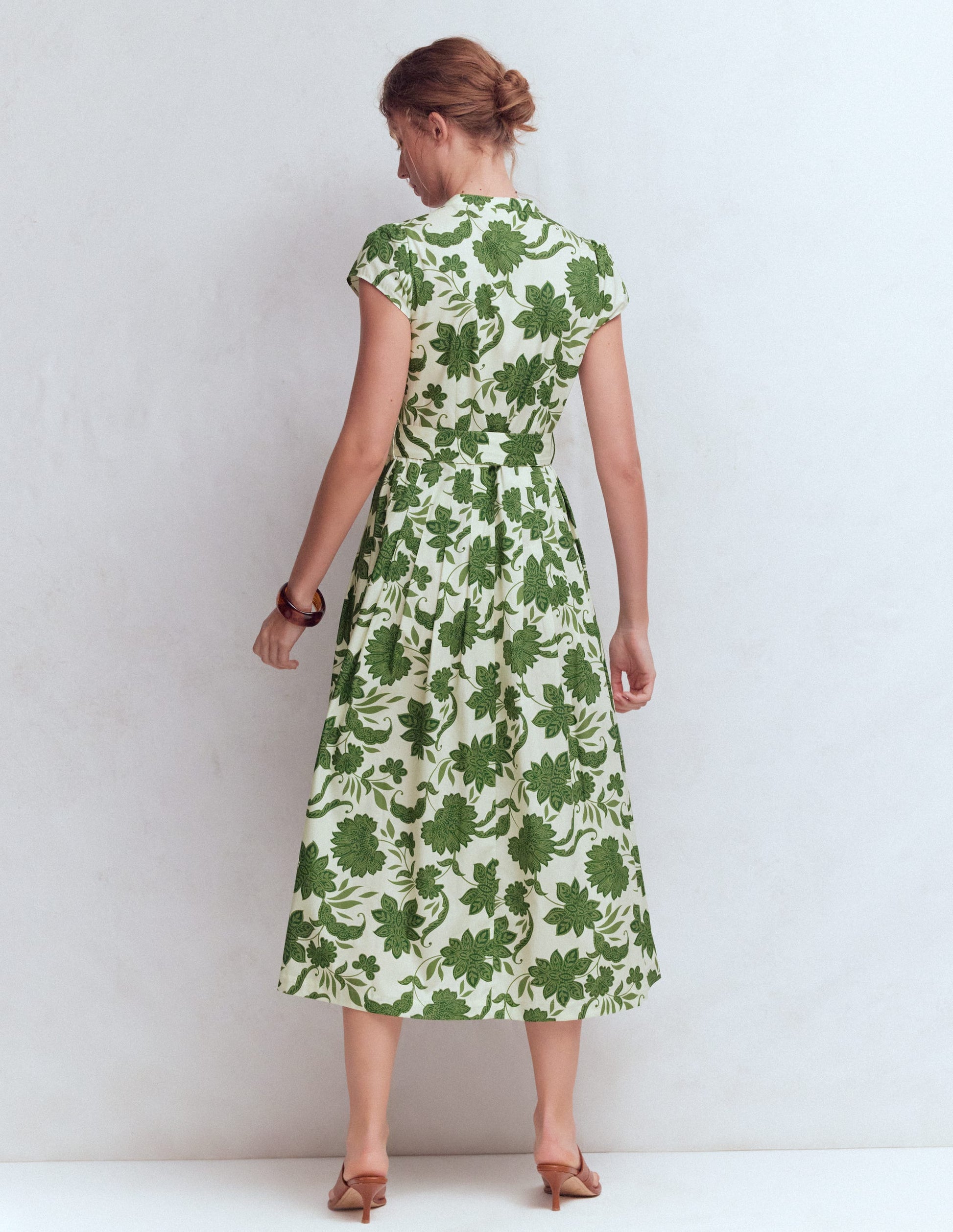 Arabella Cotton Maxi Dress-Green Elegant Blossom | Boden UK Arabella Cotton Maxi Dress-Green Elegant Blossom | Boden UK