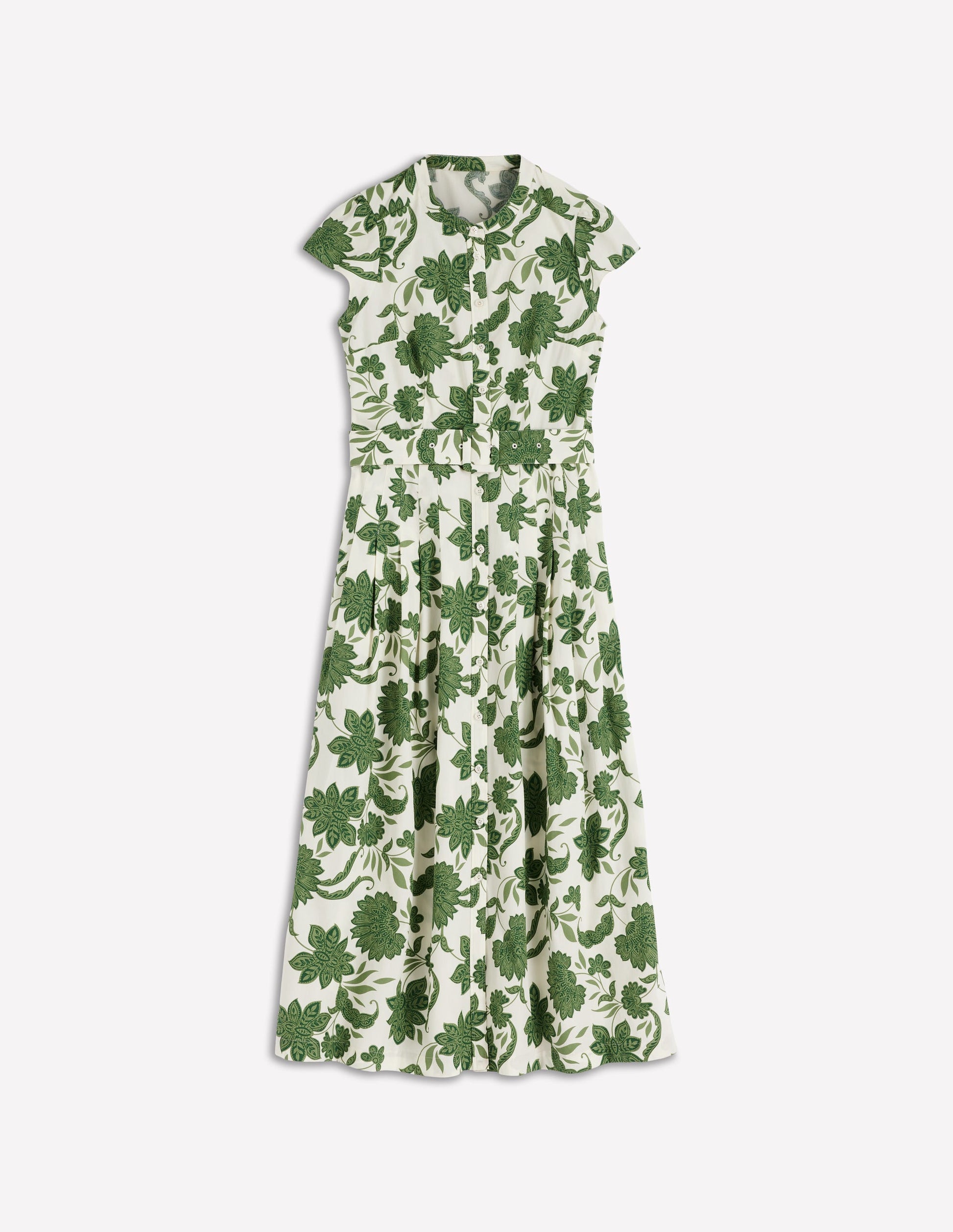 Arabella Cotton Maxi Dress-Green Elegant Blossom-6