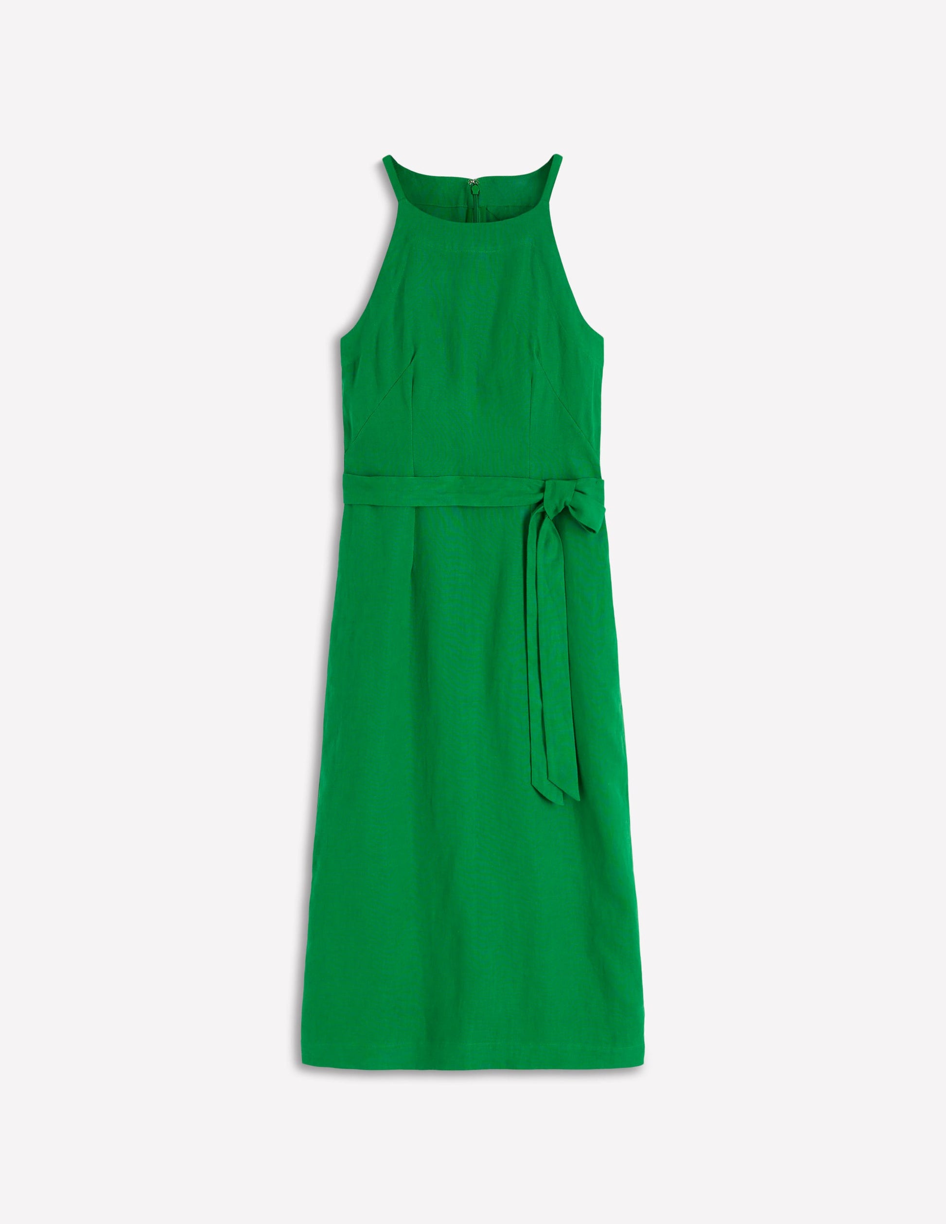 Rosa Halter Linen Midi Dress-Amazon Green | Boden UK Rosa Halter Linen Midi Dress-Amazon Green | Boden UK