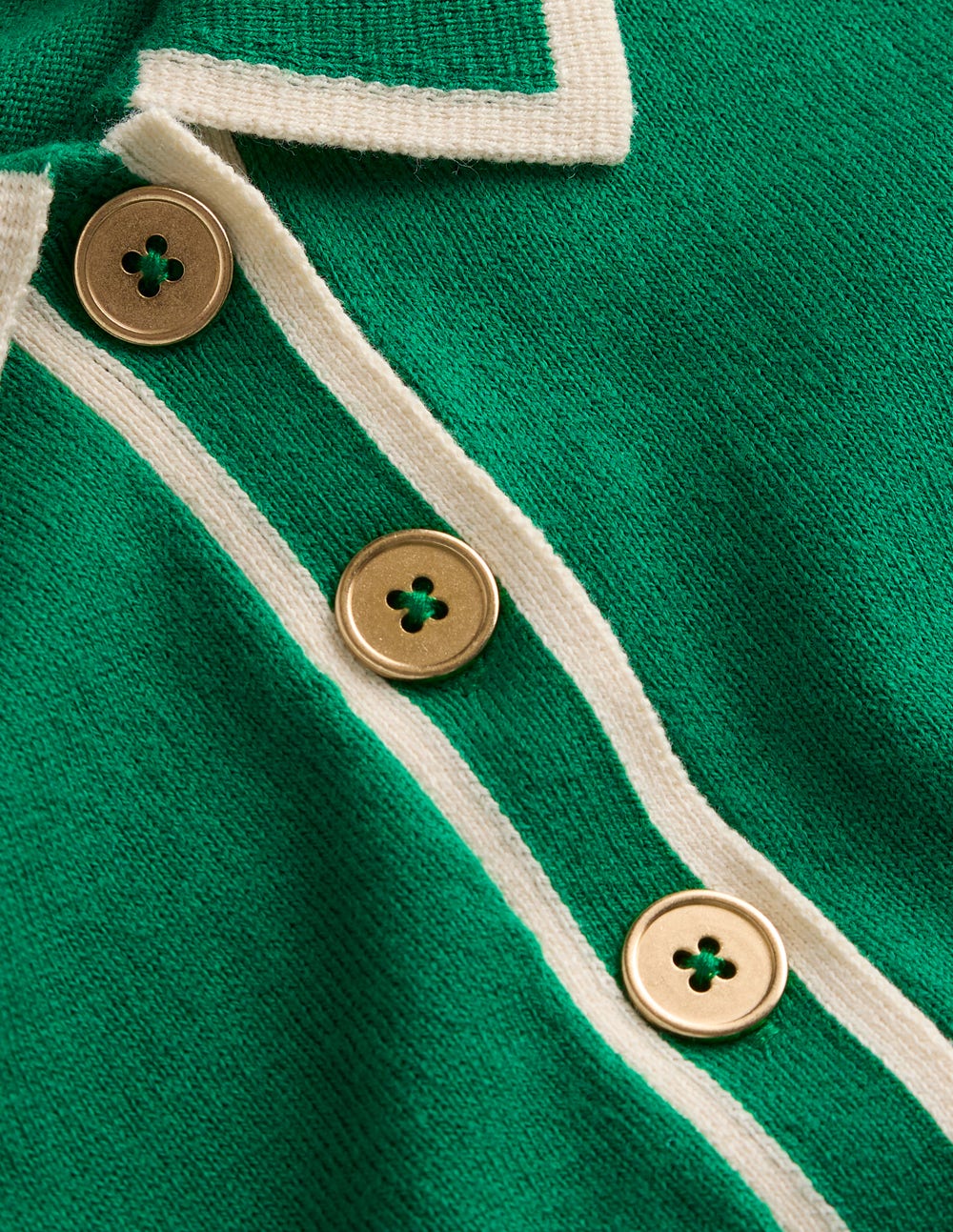 Collared Knitted Midi Dress-Fresh Green-6