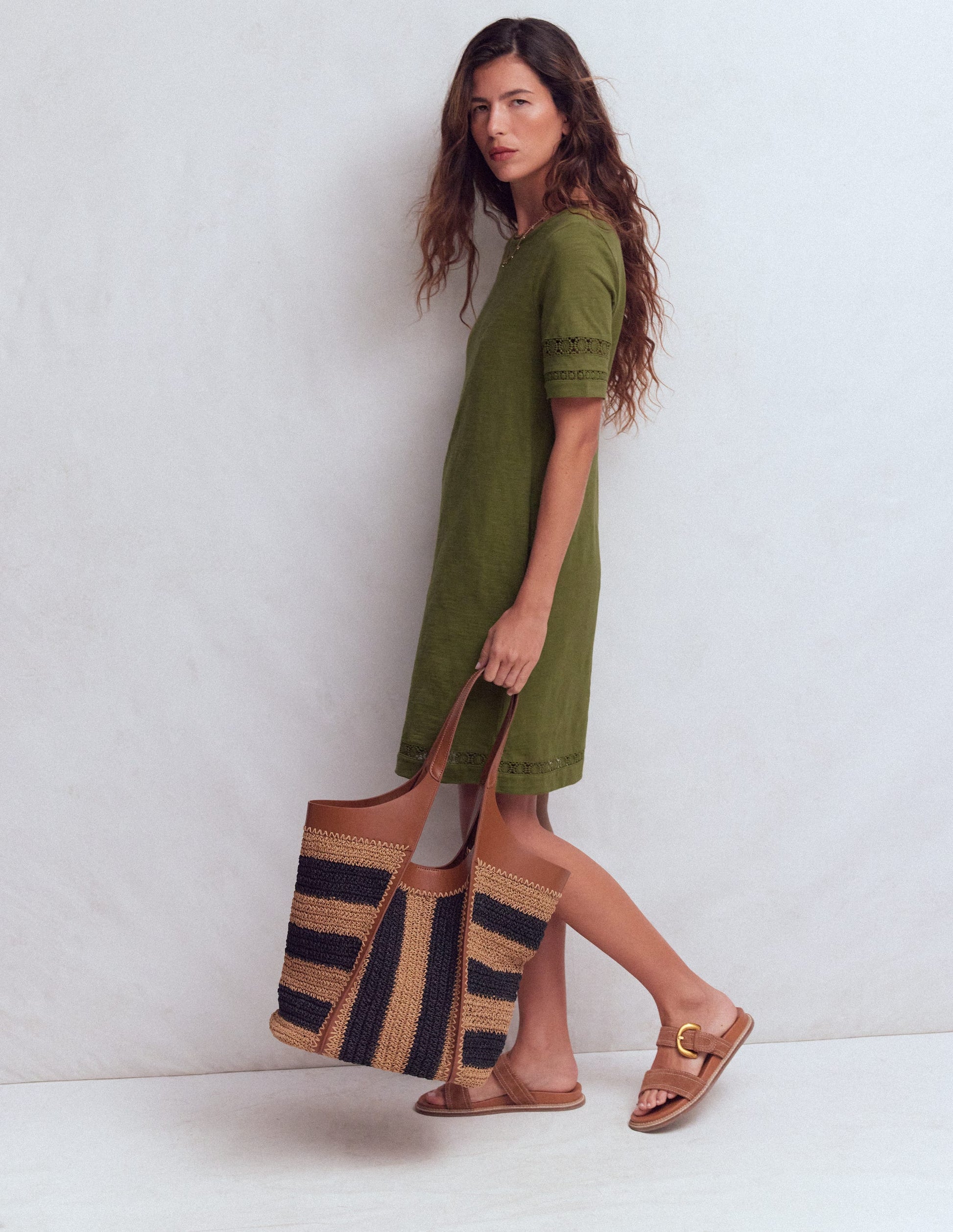 strapless open back dress The Organic Cotton Weekend Tee Dress main image 0