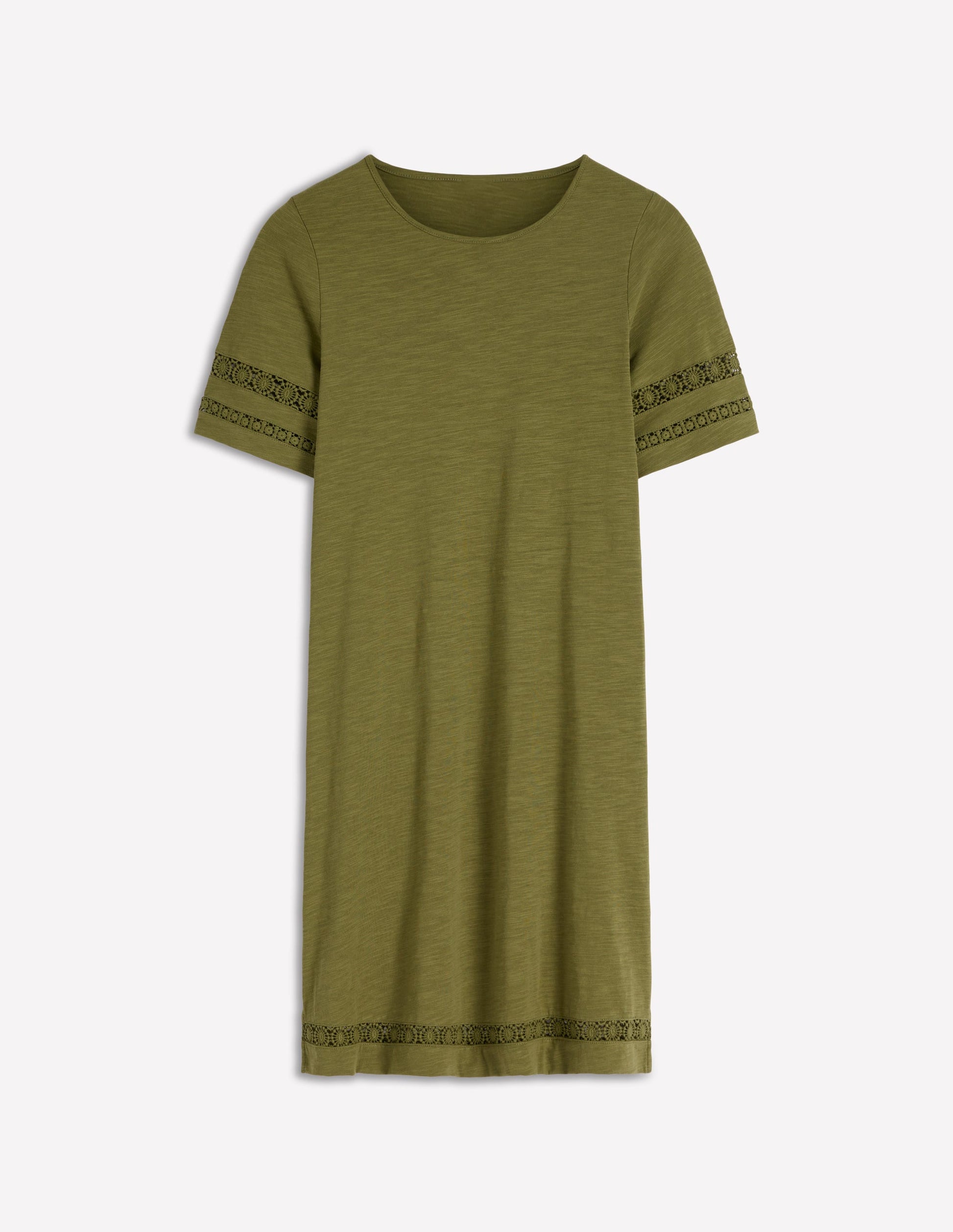 Hattie Jersey T-shirt Dress-Olive | Boden UK