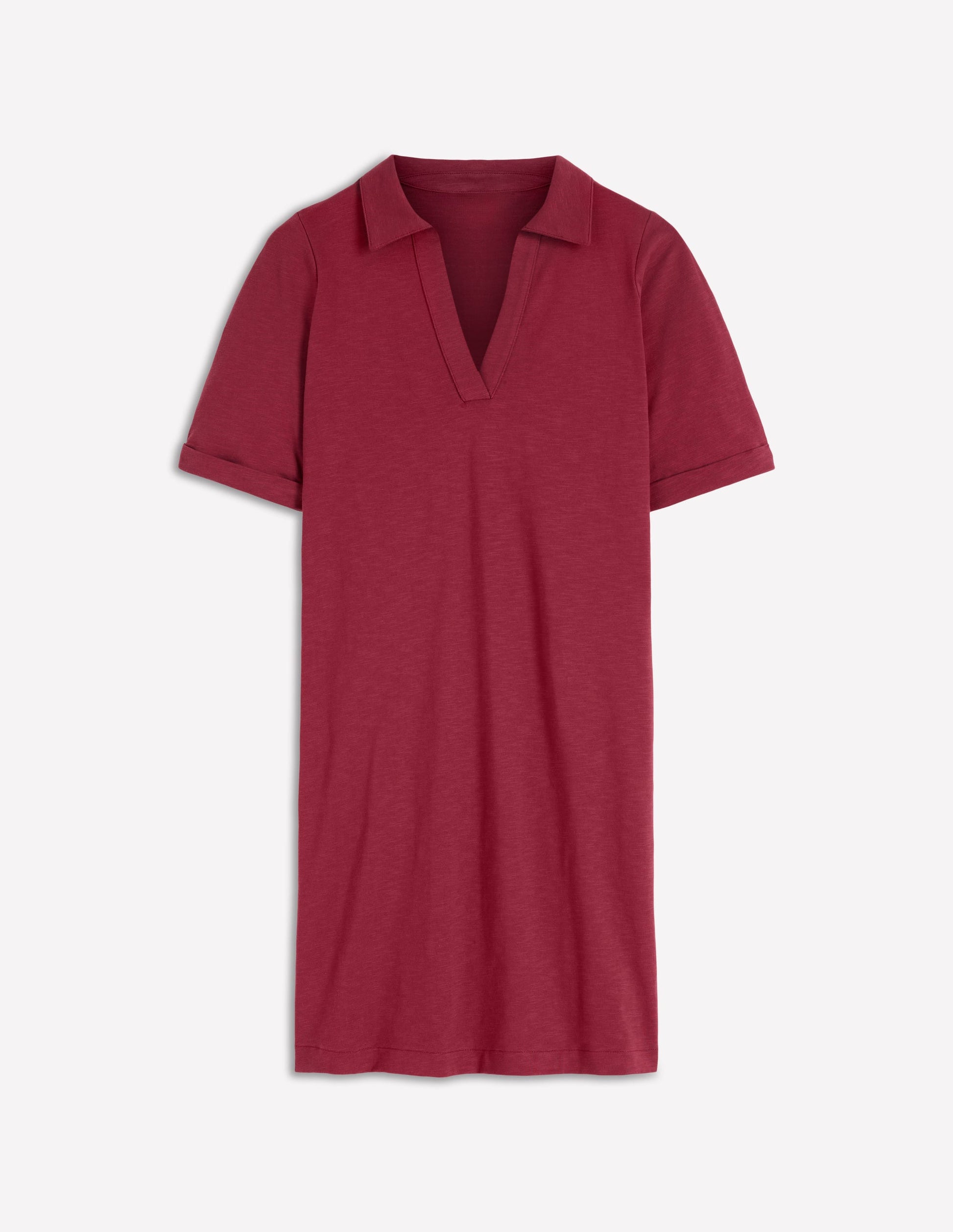 Tilda Jersey T-shirt Dress-Rich Chestnut-4
