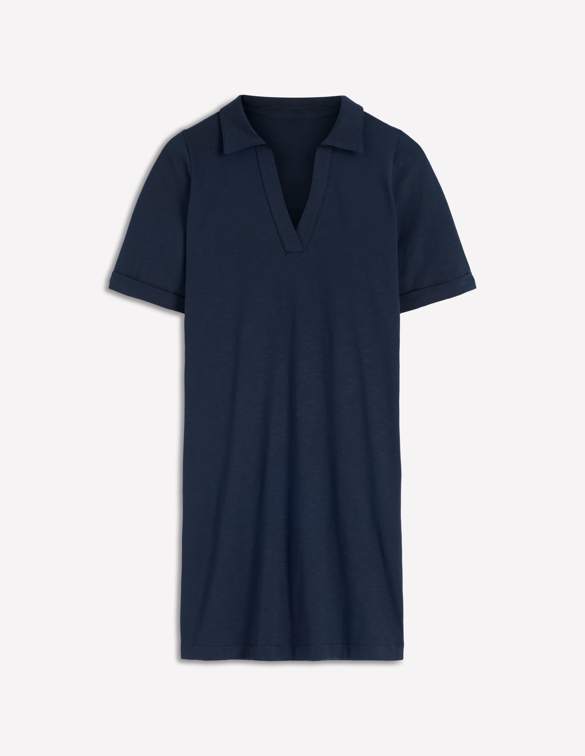 Tilda Jersey T-shirt Dress-Navy - Image 5