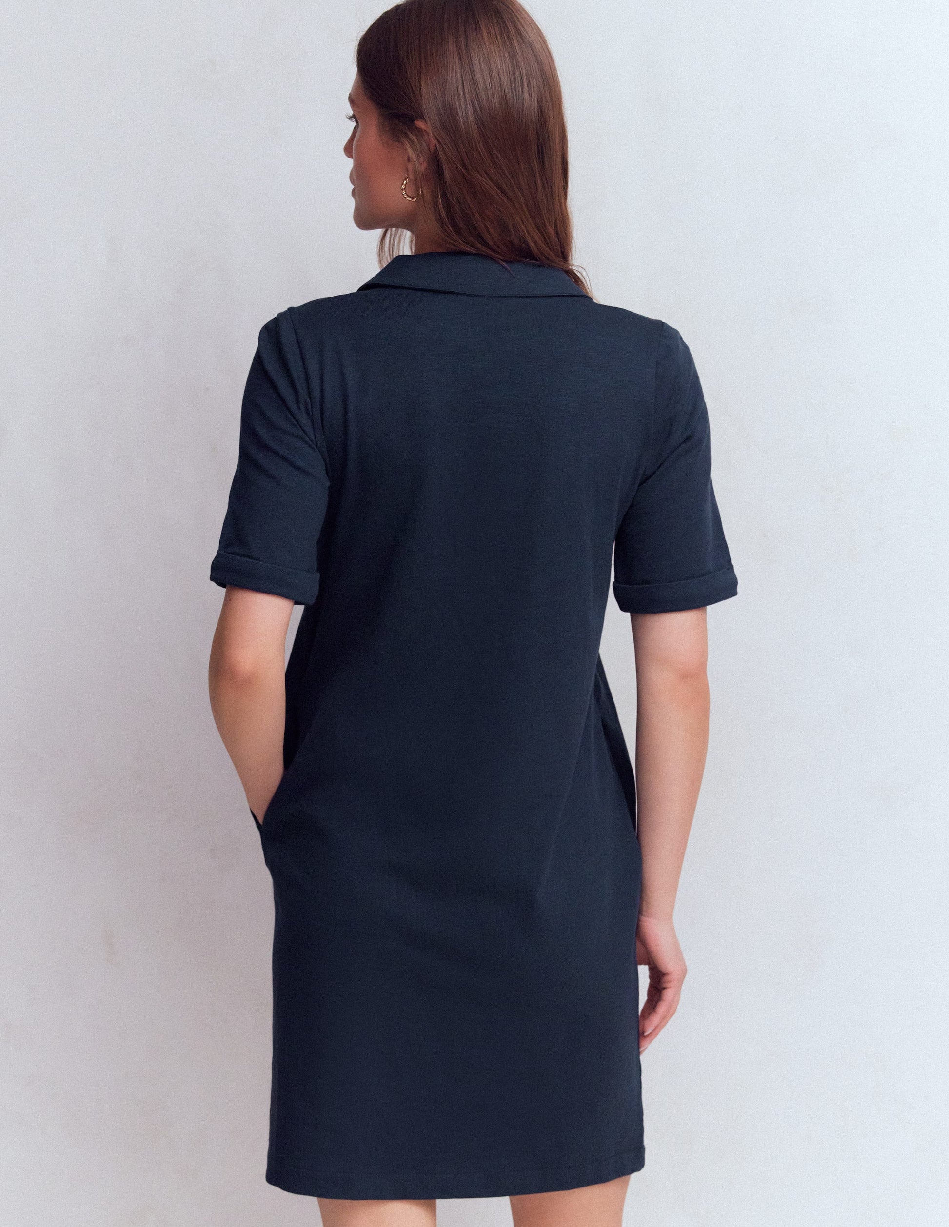Tilda Jersey T - shirt Dress - Navy