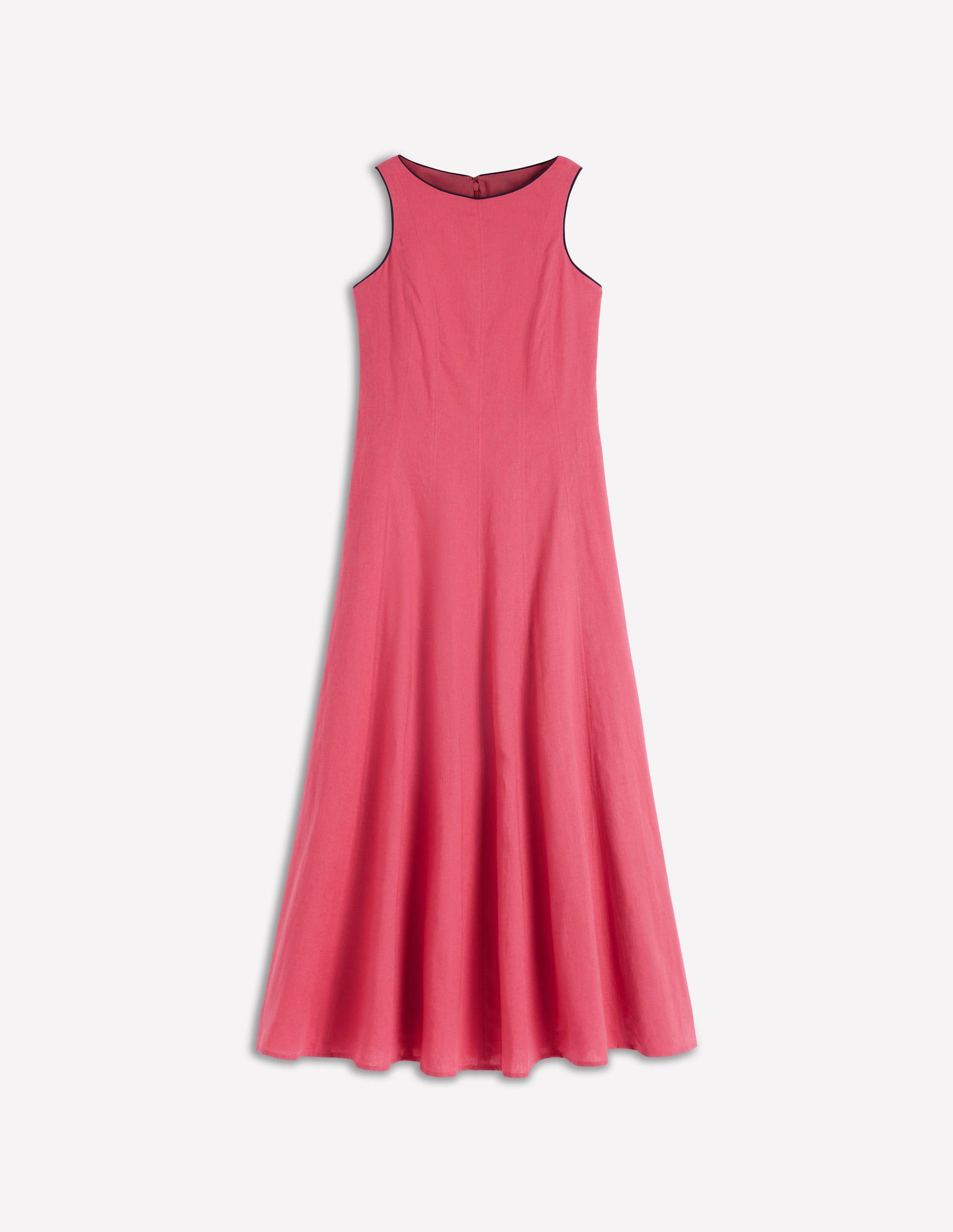 Annet Linen Blend Midi Dress-Cherry Blush-7