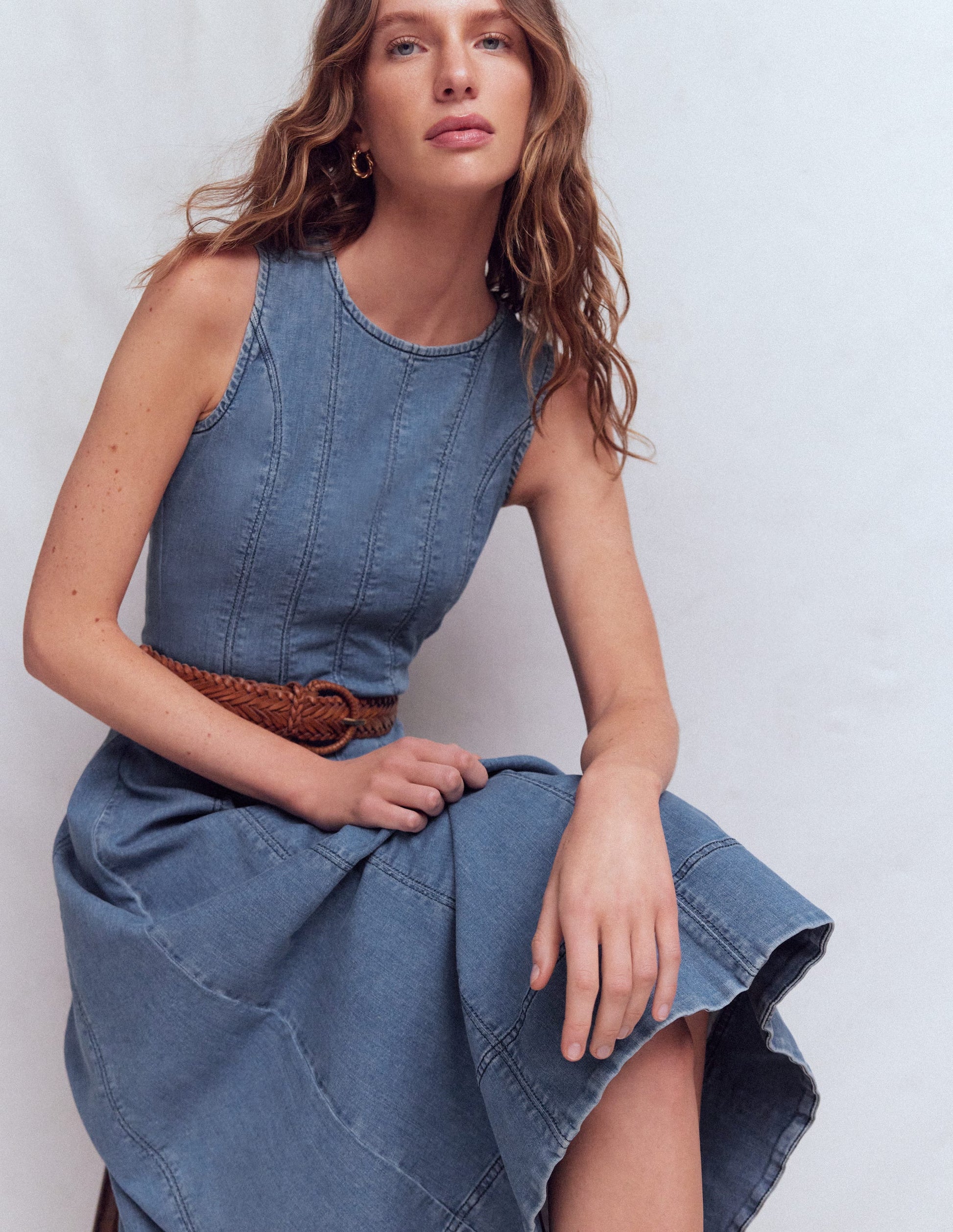 Annet Denim Midi Dress - Mid Vintage