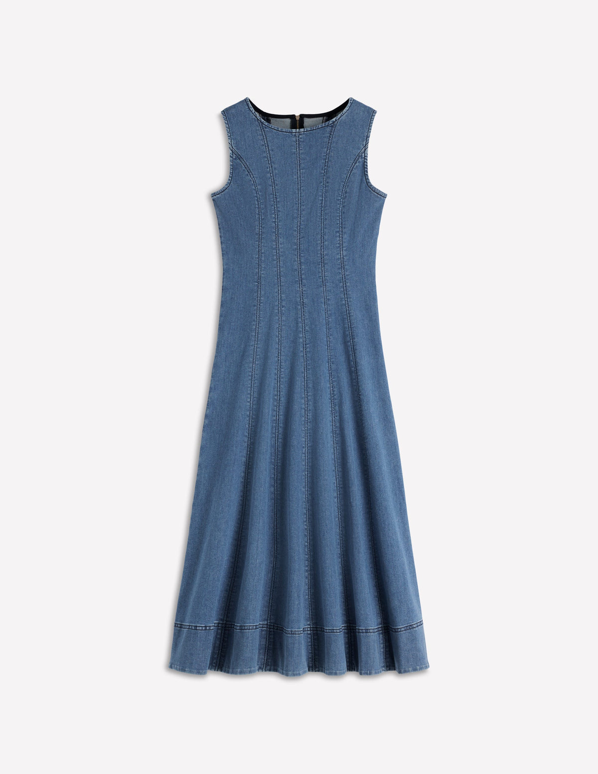Annet Denim Midi Dress-Mid Vintage - Image 8