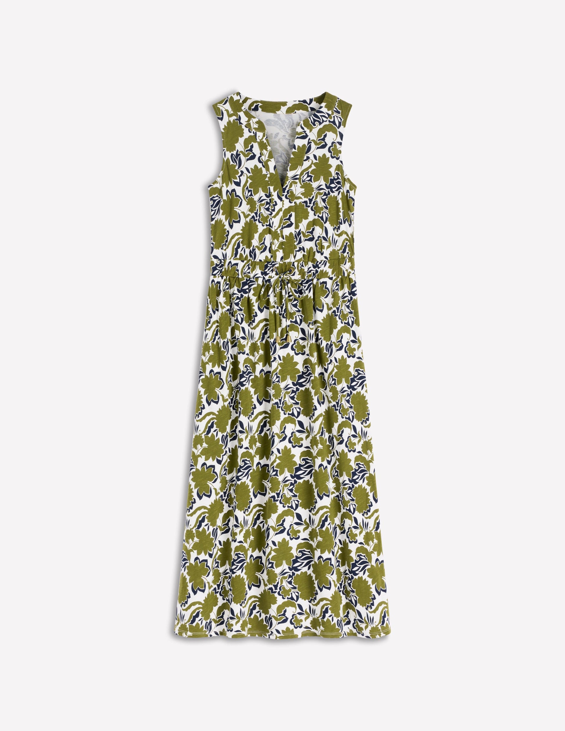 Delphine Midi Jersey Dress-Olive, Shadow Blossom | Boden UK Delphine Midi Jersey Dress-Olive, Shadow Blossom | Boden UK