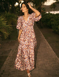 Irene Occasion Dress-Almond Milk, Paisley