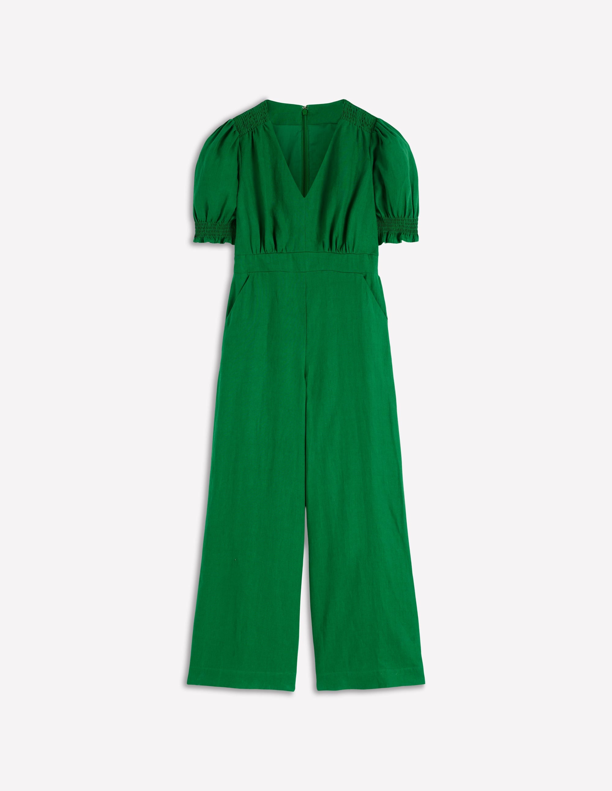 Anna Linen Jumpsuit-Amazon Green - Image 6