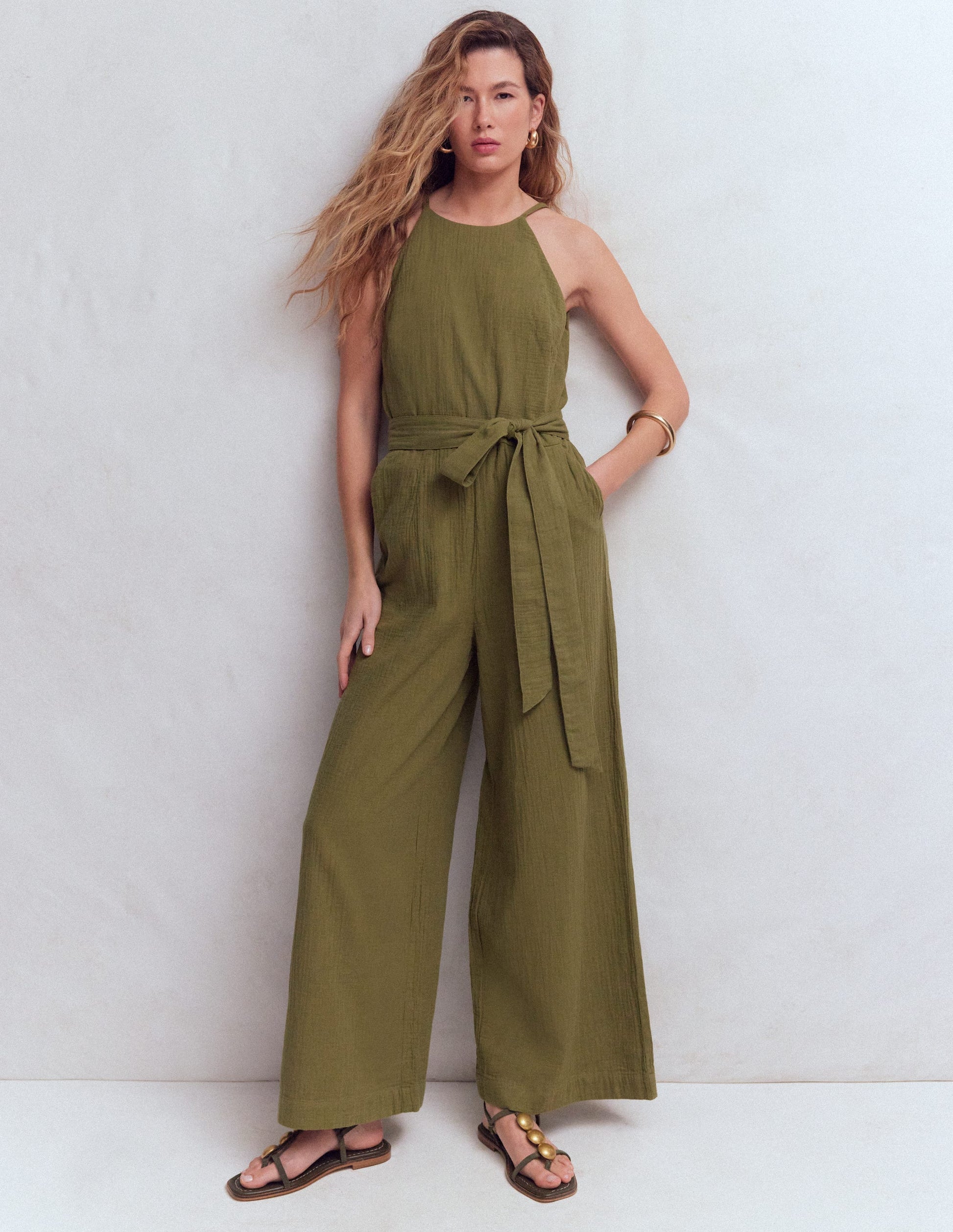 Rosa Double Cloth Jumpsuit-Mayfly-4