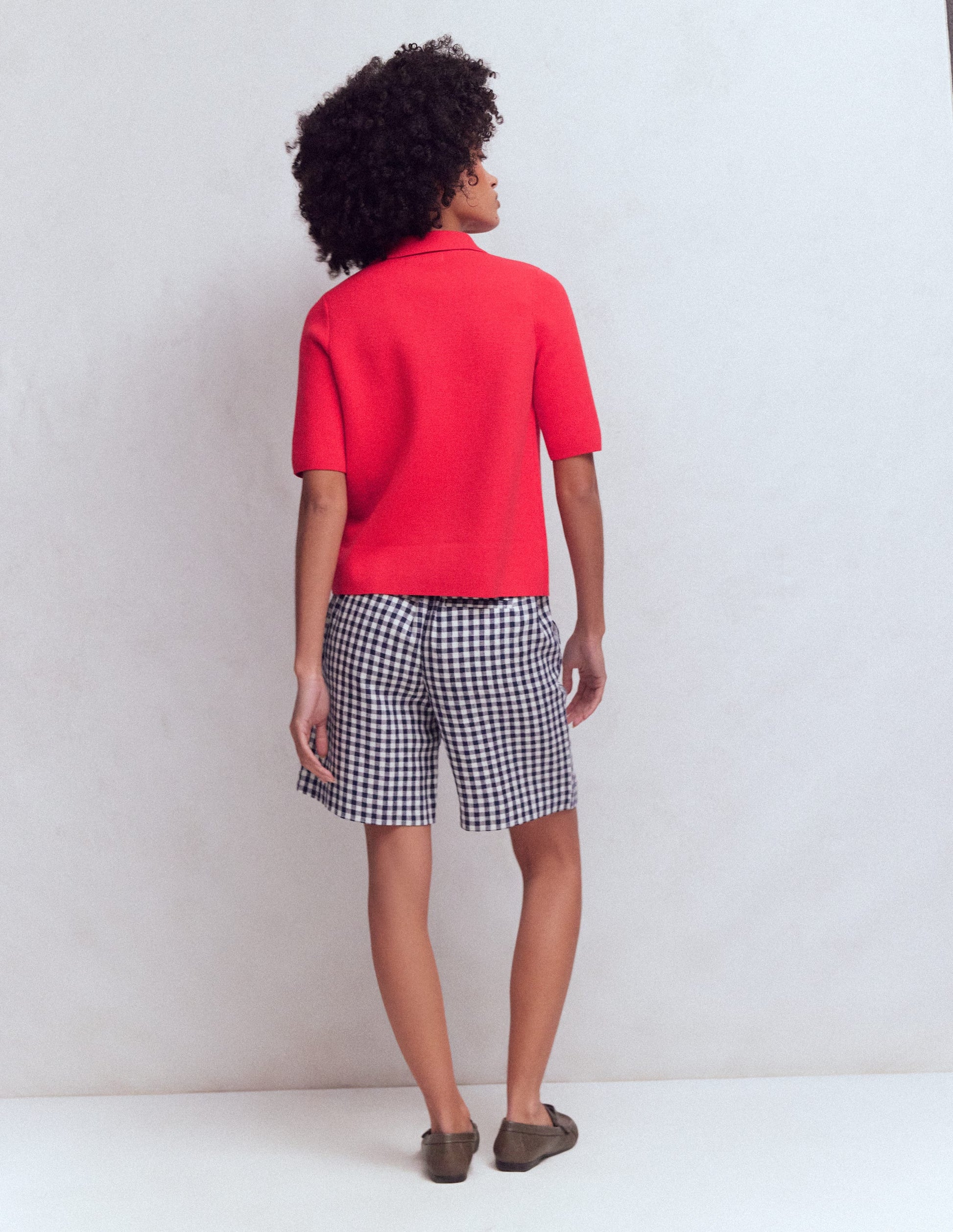 Short Sleeve Knit Shirt-Bright Cherry-7