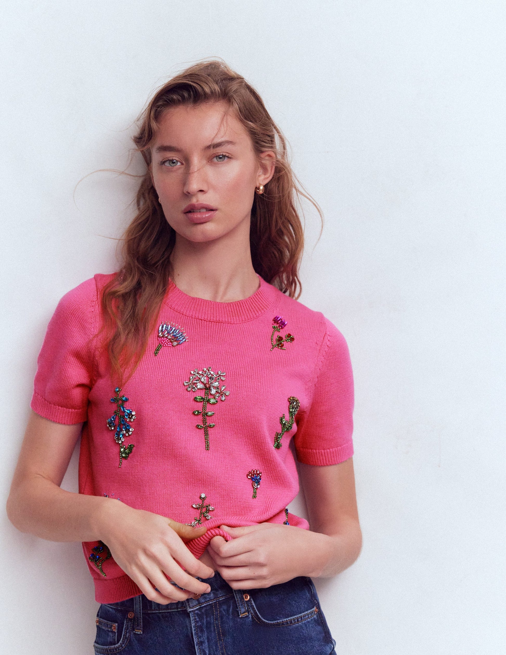 Embellished T-Shirt-Pink Punch-6