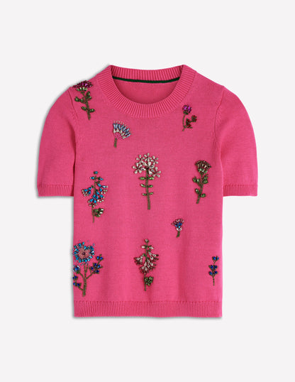 Embellished T-Shirt-Pink Punch-9