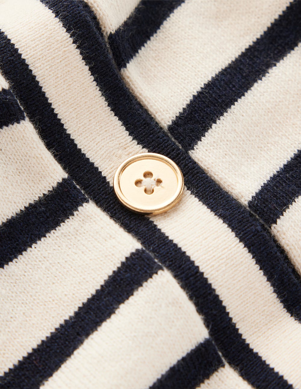 Liz Knitted Collared Cardigan-Ivory/ Navy-10