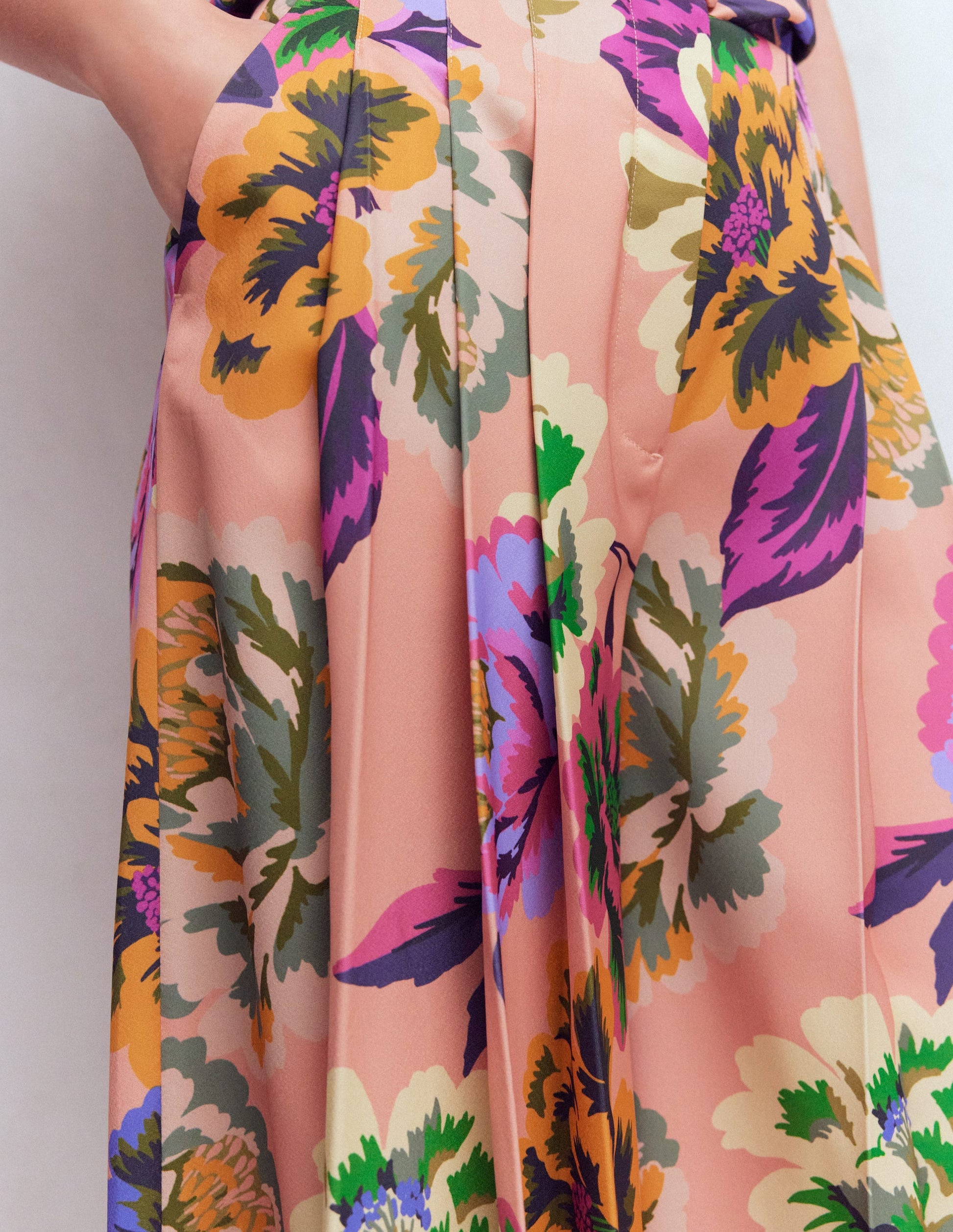 Regent Wide Leg Trousers-Multi, Opulent Blossom-2
