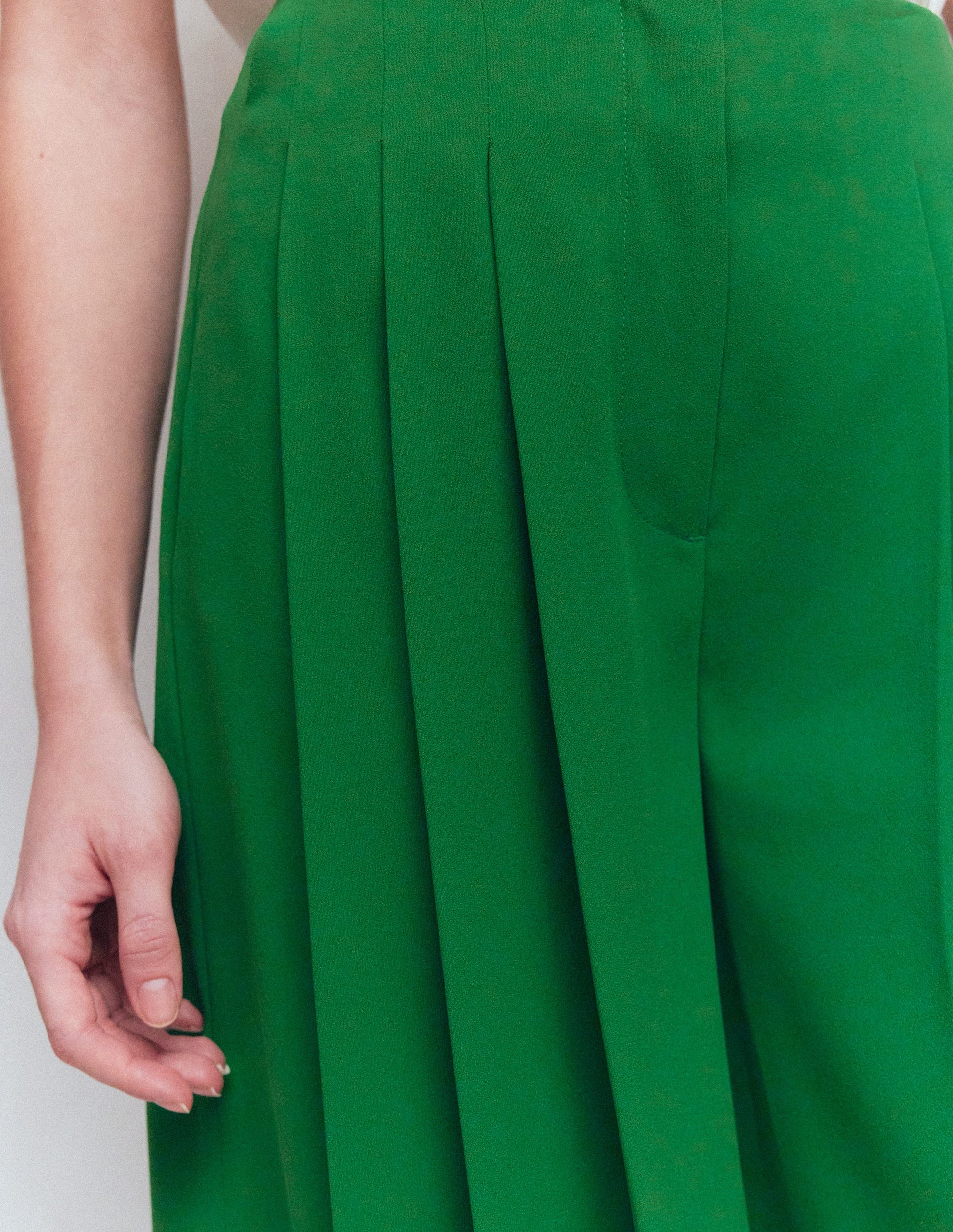 Regent Wide Leg Trousers-Rich Emerald-2