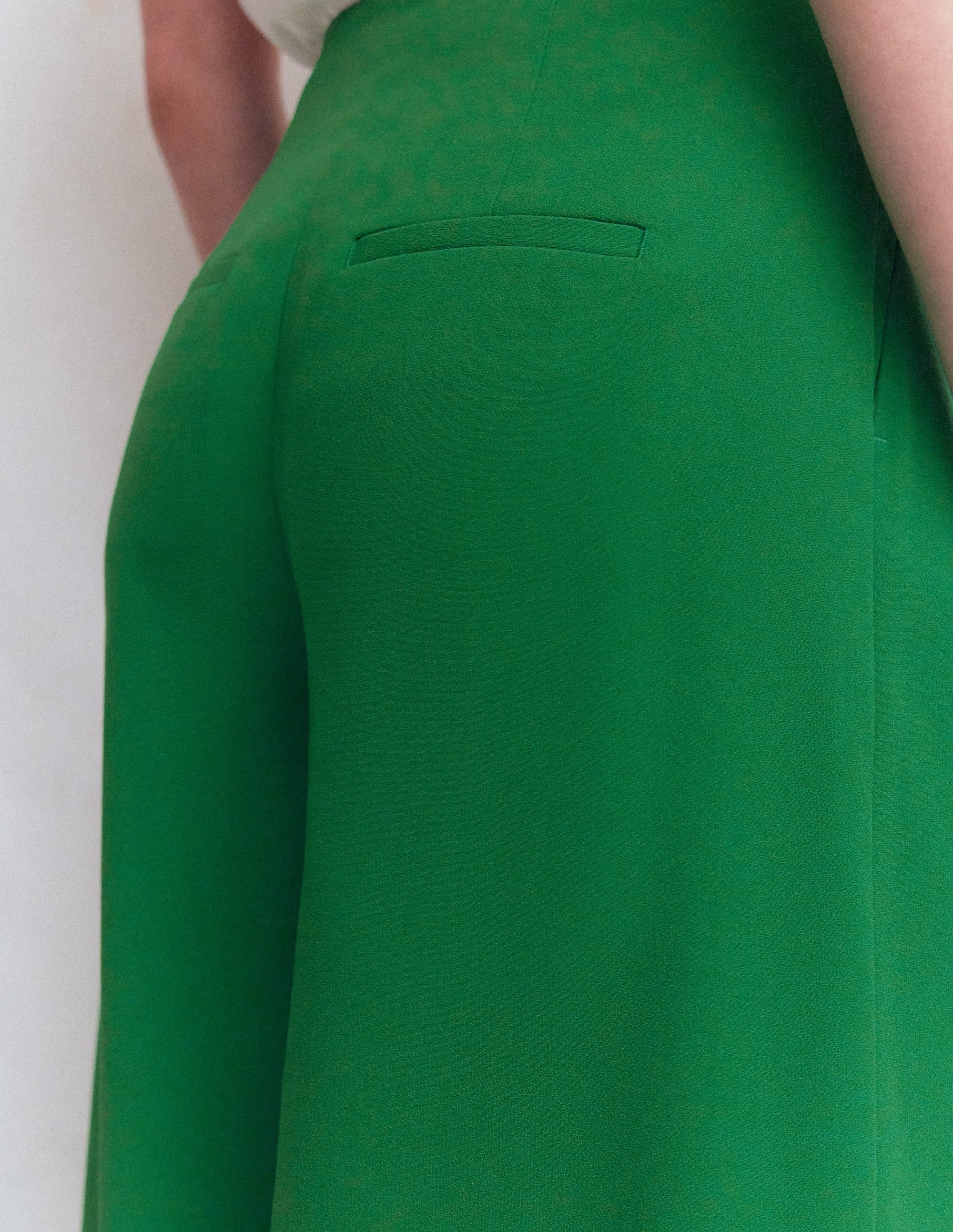Regent Wide Leg Trousers-Rich Emerald - Image 6