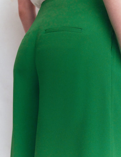 Regent Wide Leg Trousers-Rich Emerald-6