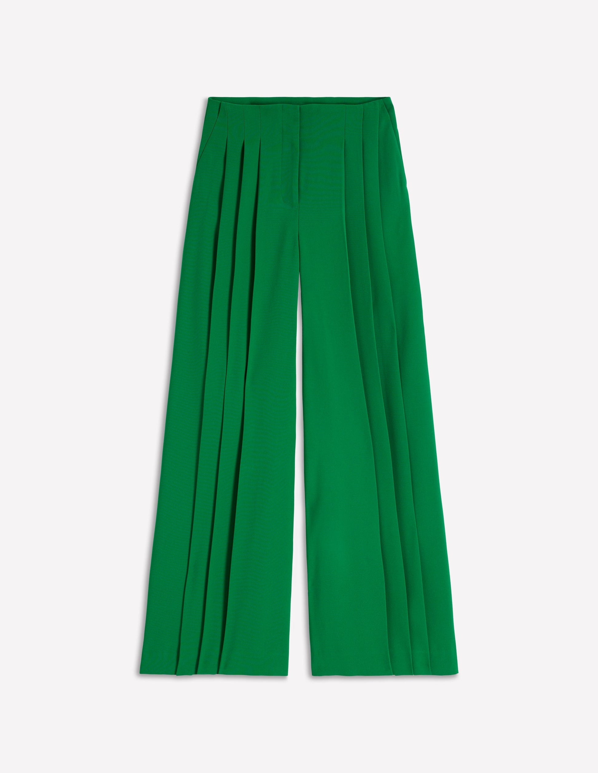 Regent Wide Leg Trousers-Rich Emerald-7