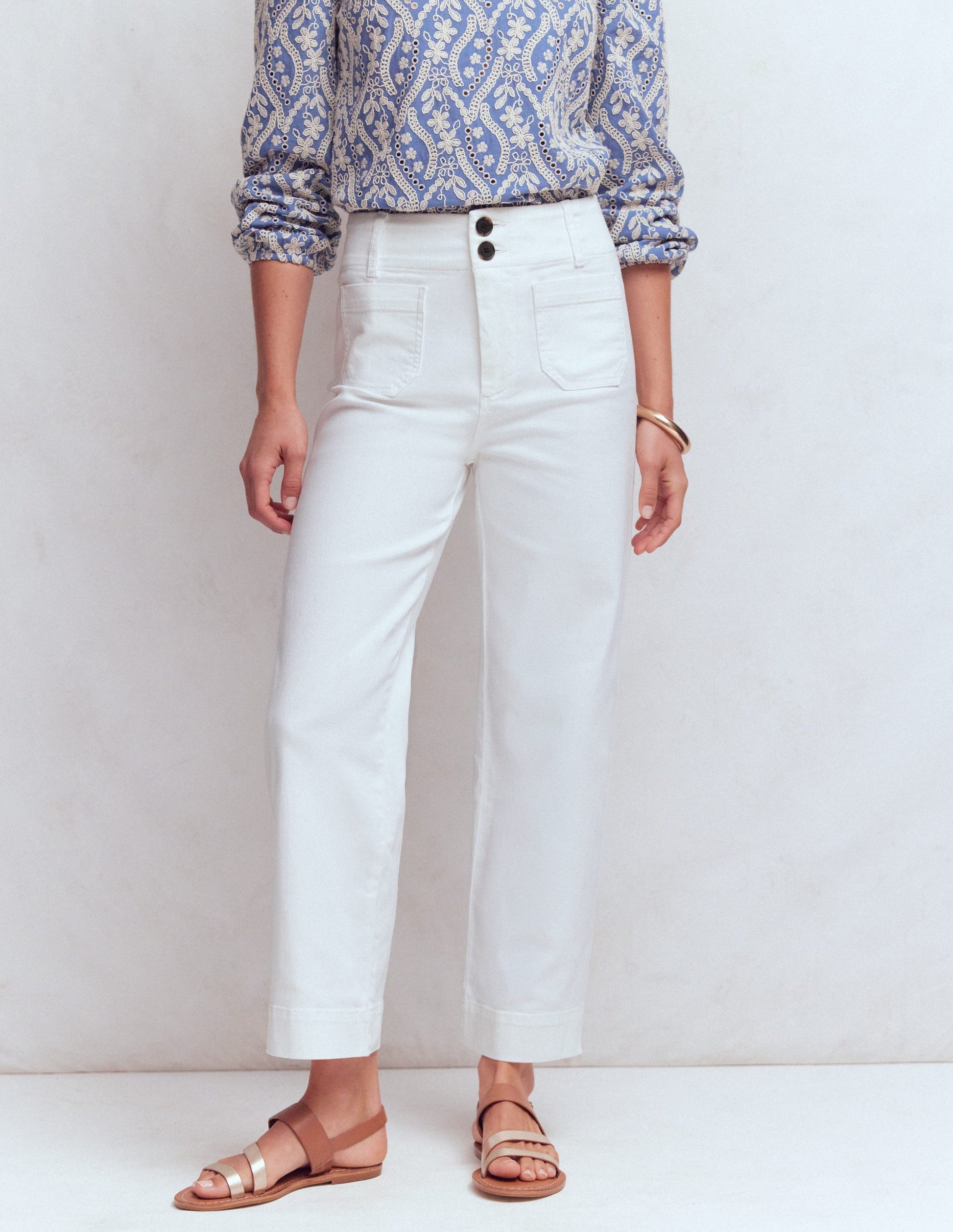 Primrose Patch Pocket Jeans-White-4
