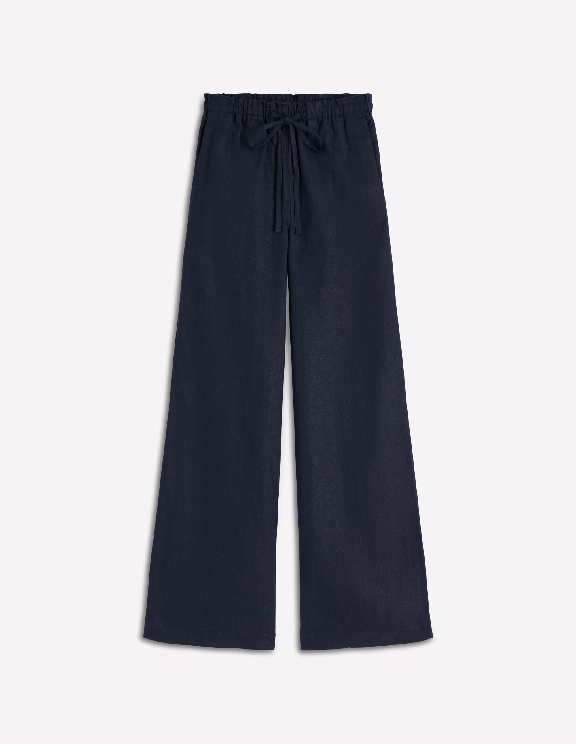 Islington Linen Trousers-Navy - Image 7