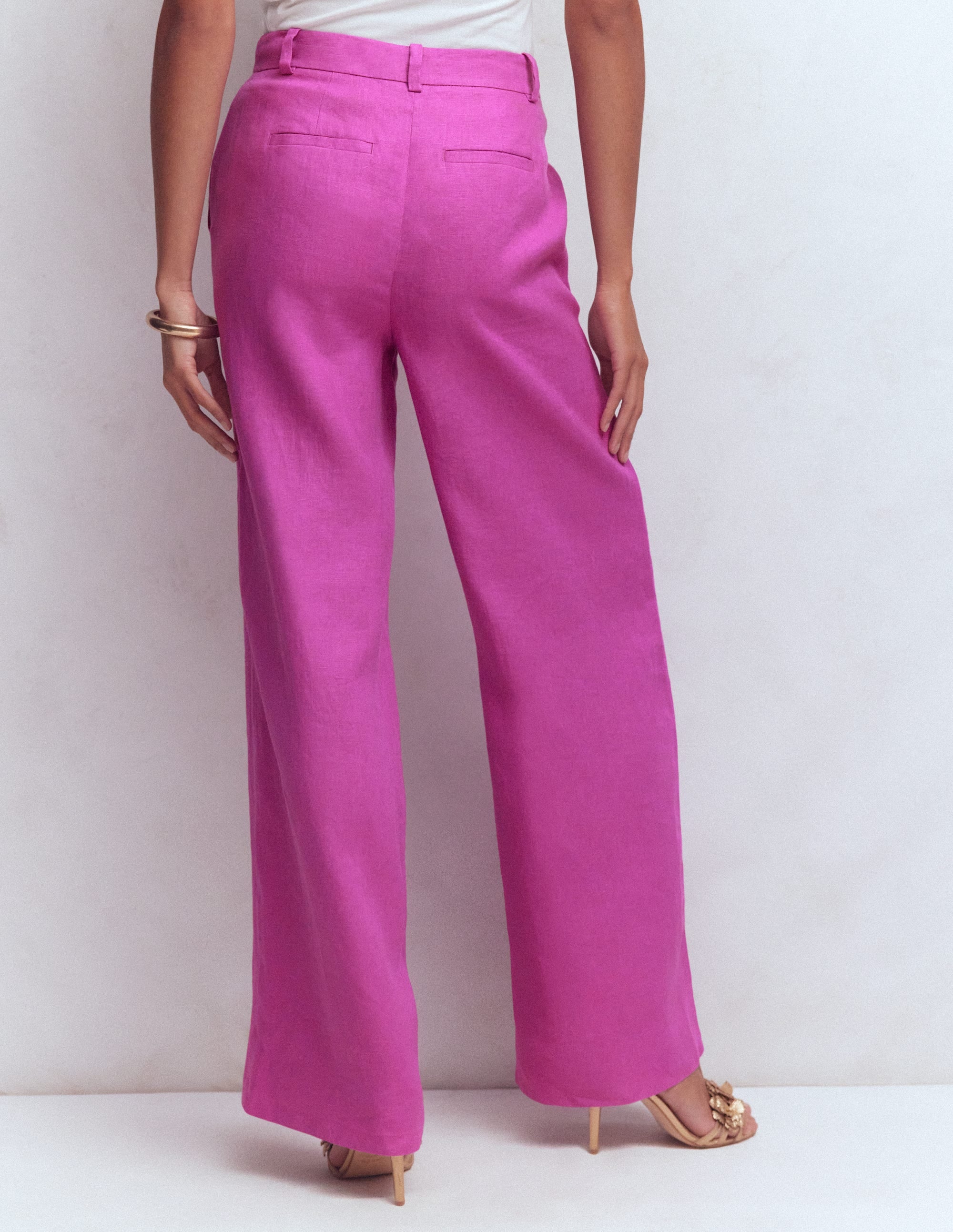 Belgravia Linen Trousers-Passion Flower - Image 3