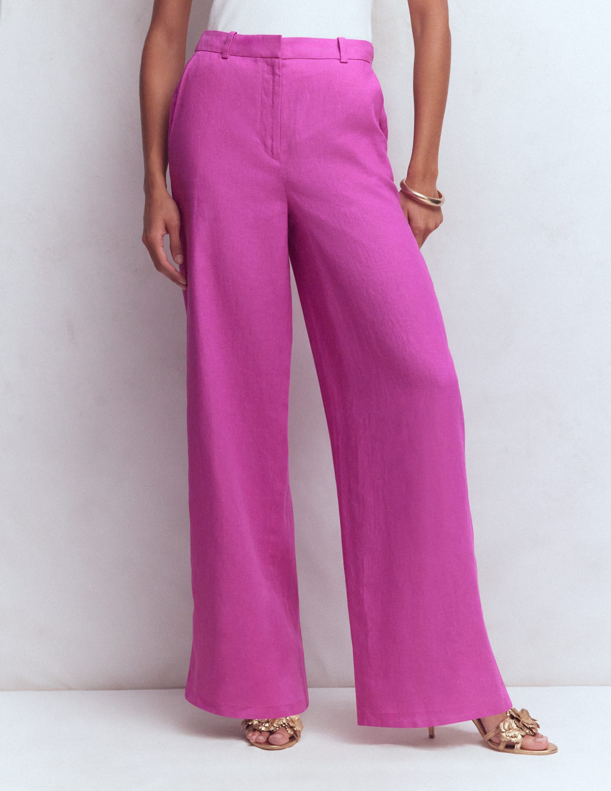 Belgravia Linen Trousers-Passion Flower - Image 4