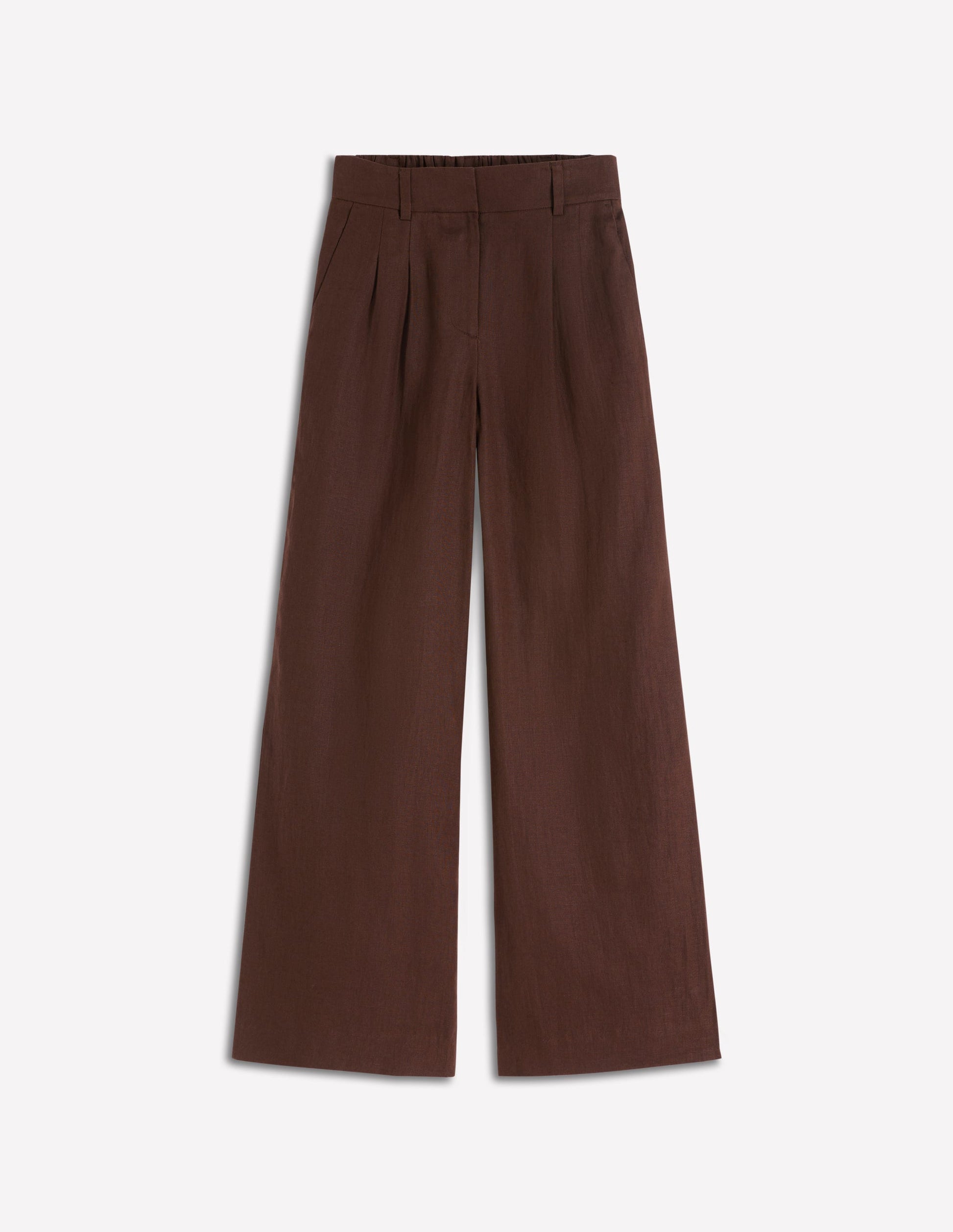 Kensington Linen Trousers-Bitter Chocolate-6