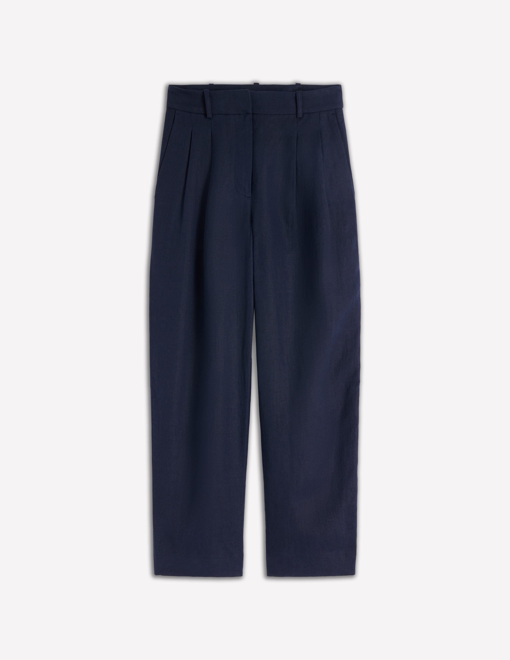 Bloomsbury Linen Trousers-Navy - Image 6