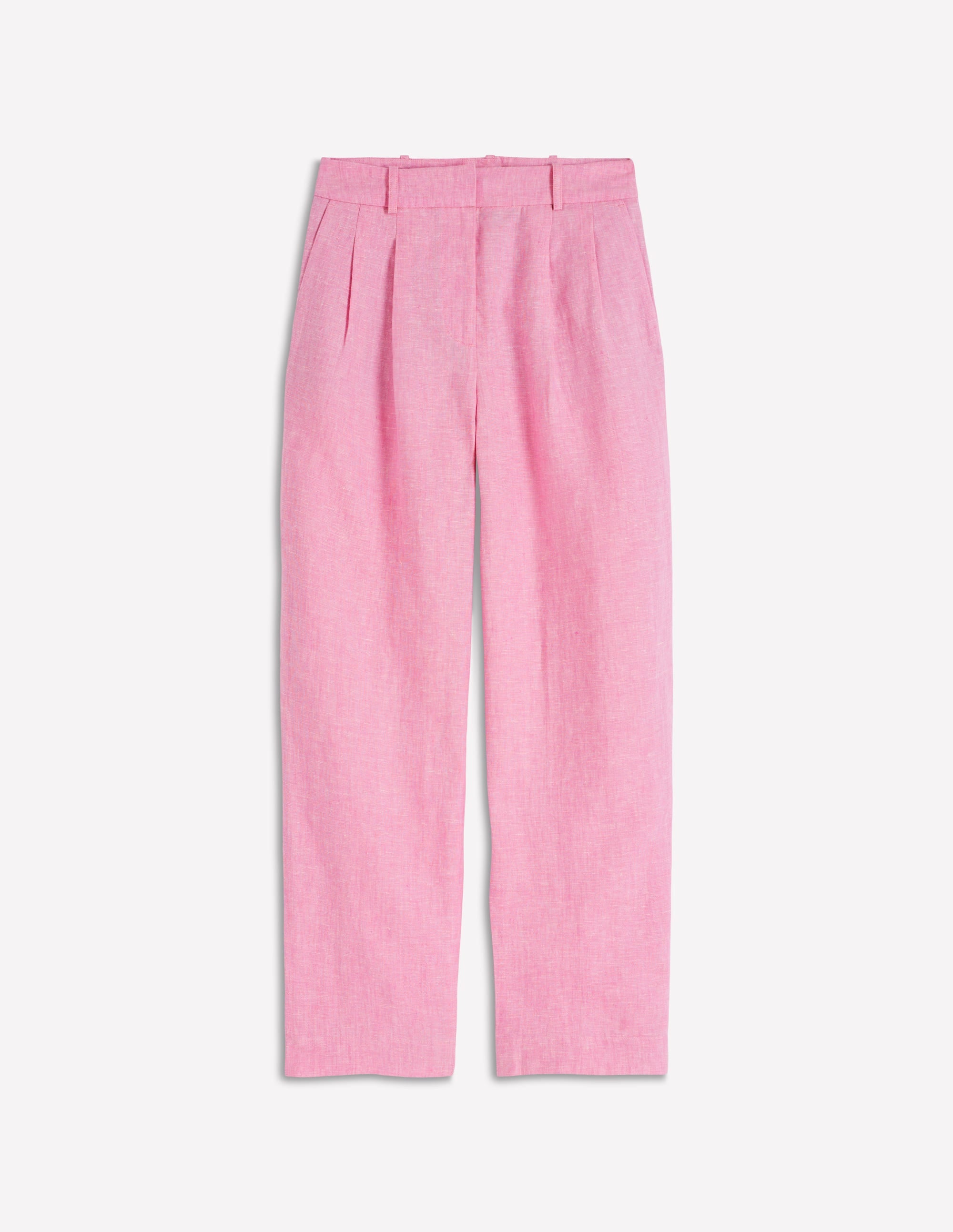 Bloomsbury Linen Trousers-Meadowsweet Pink Chambray - Image 5