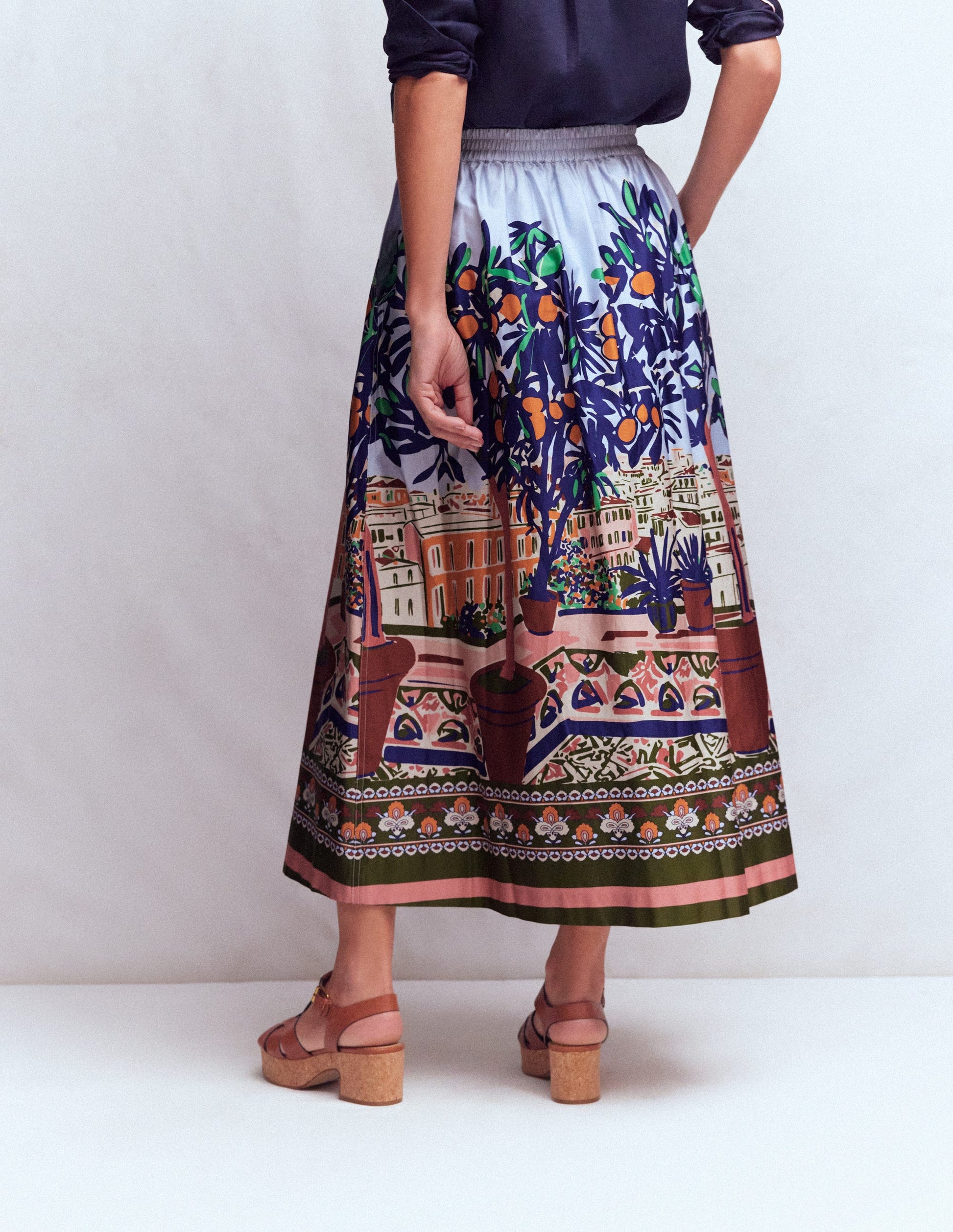 Verity Sateen Skirt-Multi, Balcony Scene-3