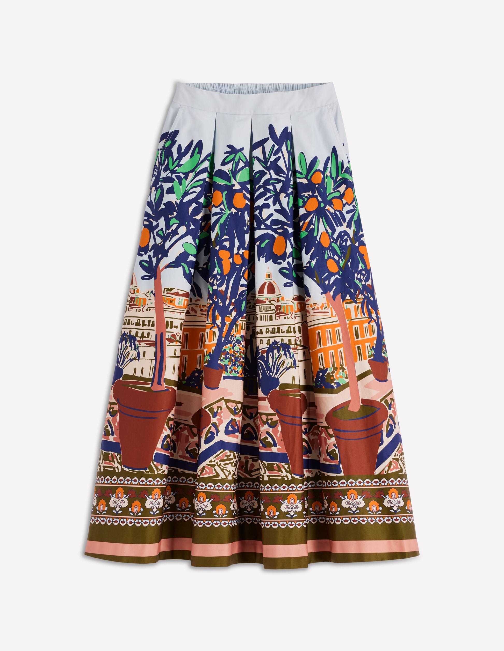 Verity Sateen Skirt-Multi, Balcony Scene-6