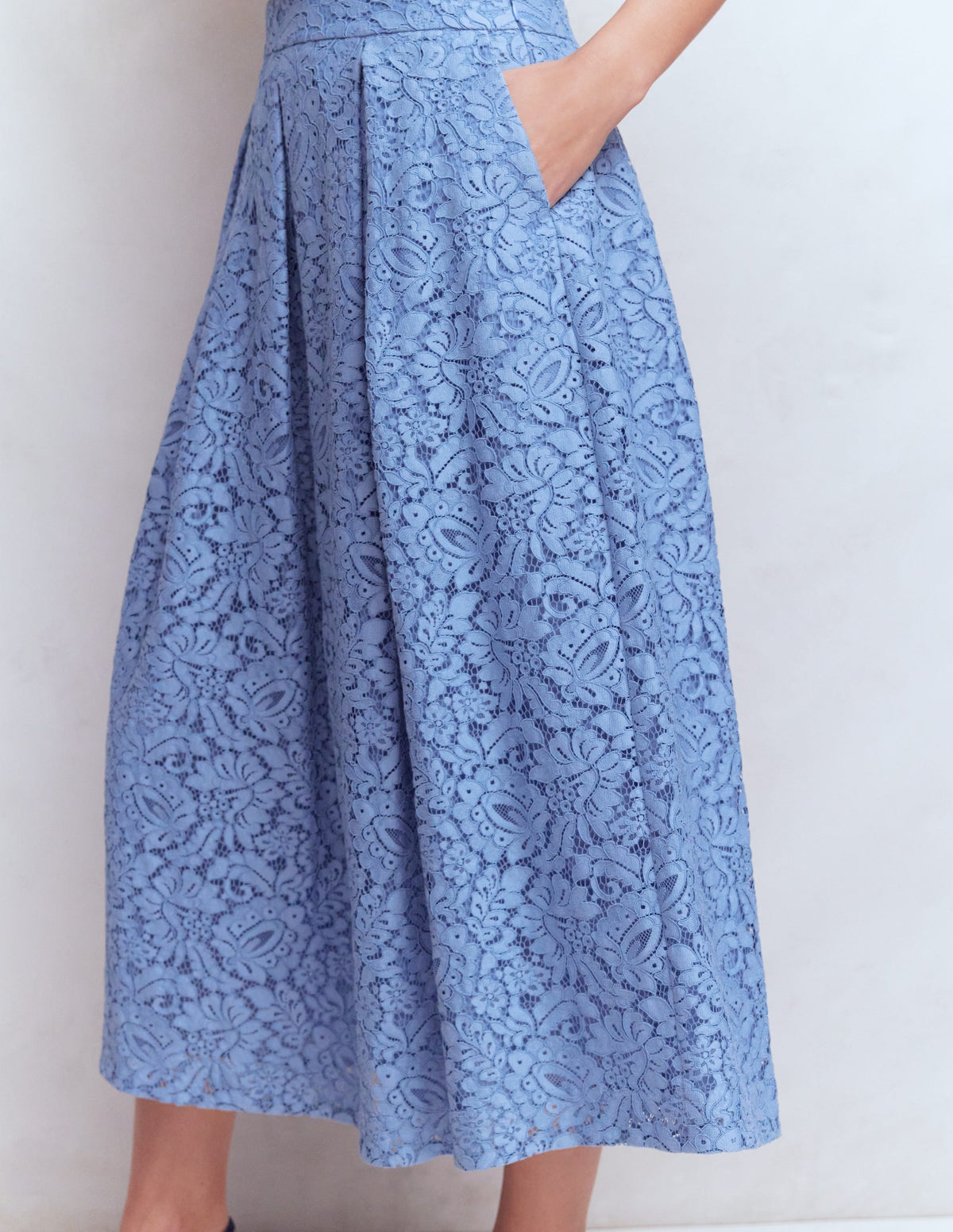 Verity Lace Skirt-Cornflower Blue - Image 5