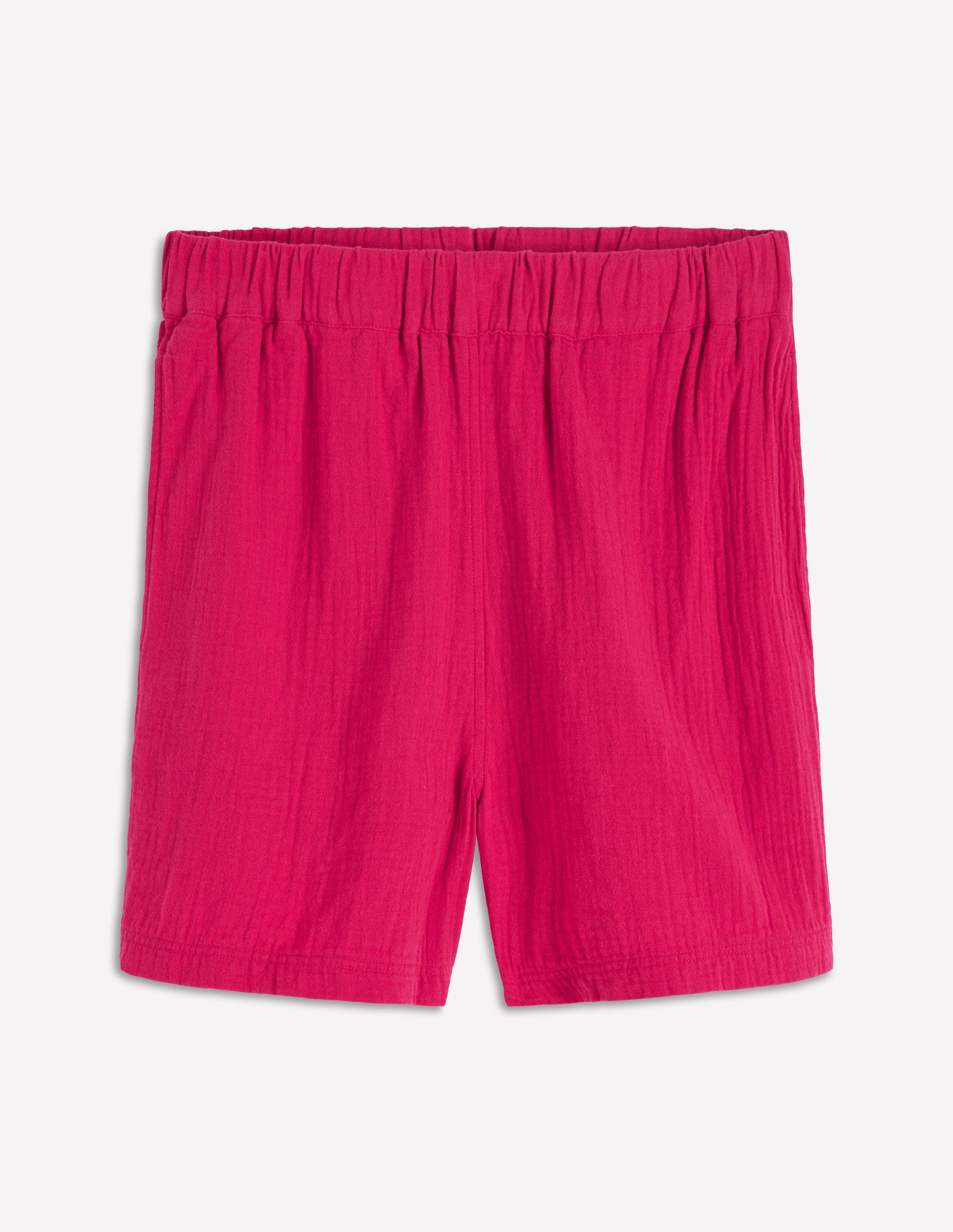 Pull-on Double Cloth Shorts-Pomegranate-6